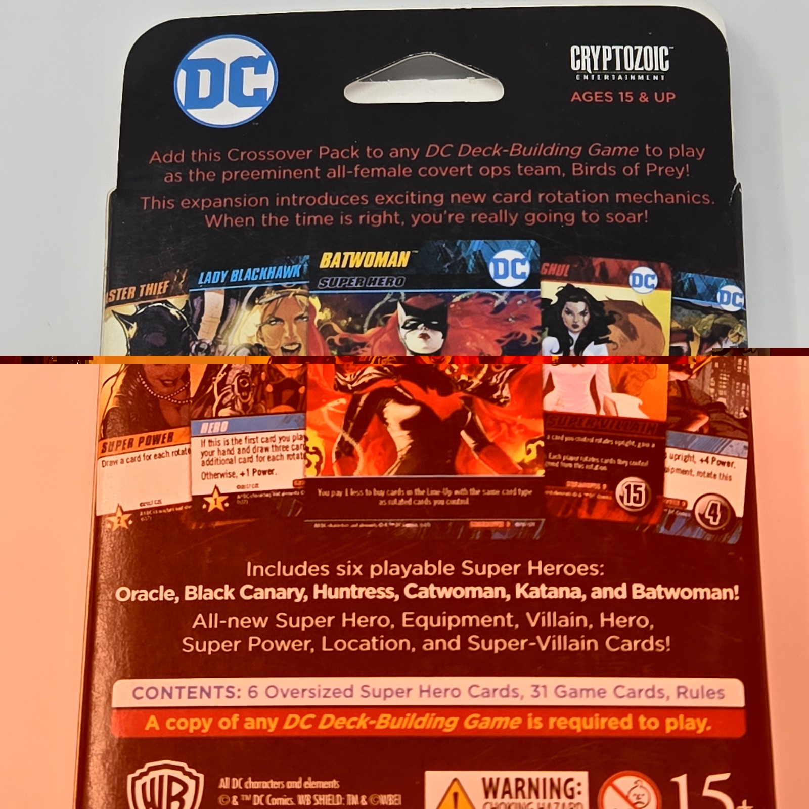 Cryptozoic DC Deck-Building Game Birds of Prey Crossover Pack 6 Expansion New