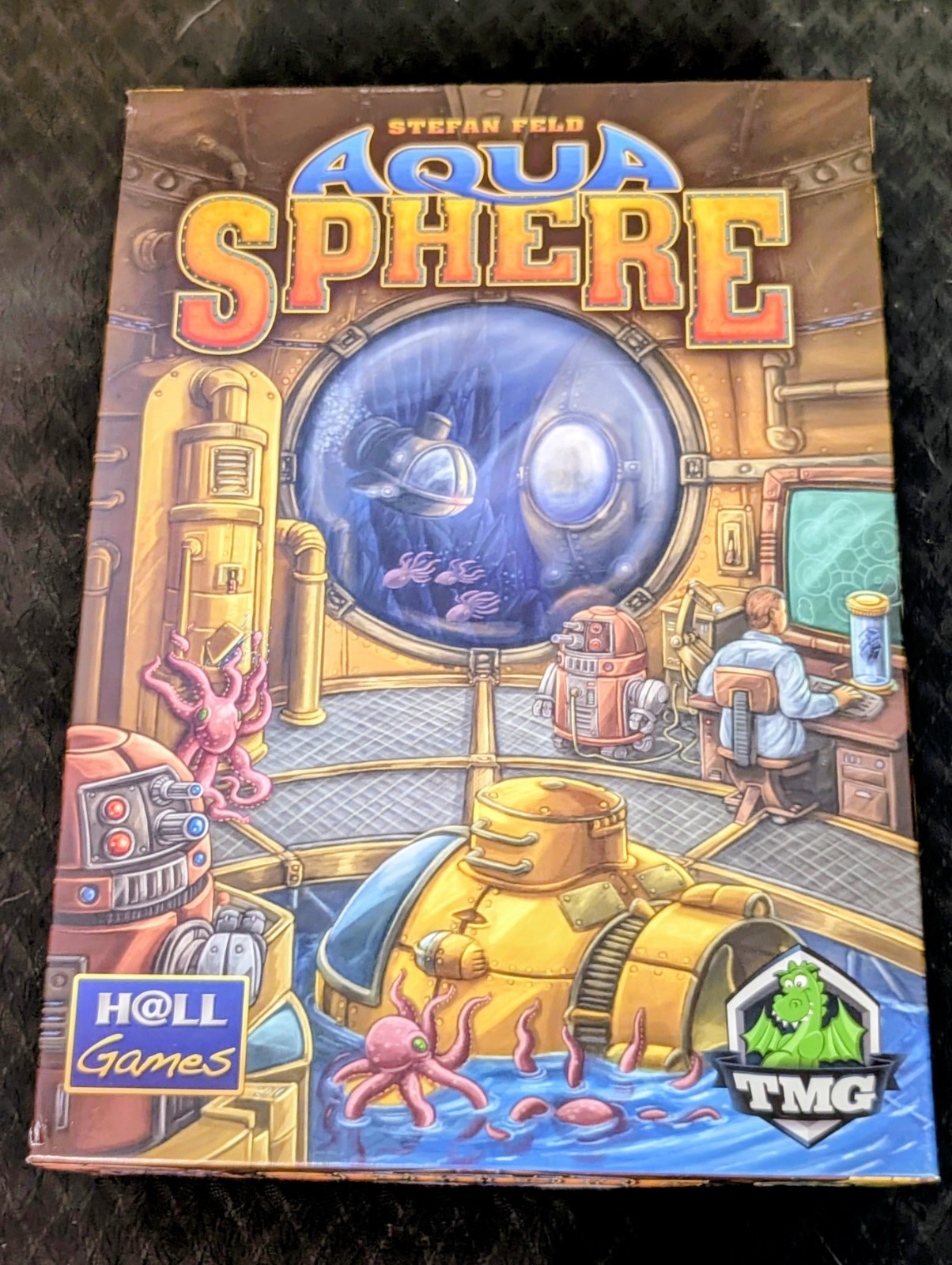 TMG AquaSphere Board Game Complete Open Box Unplayed + Foam Insert – Stefan Feld