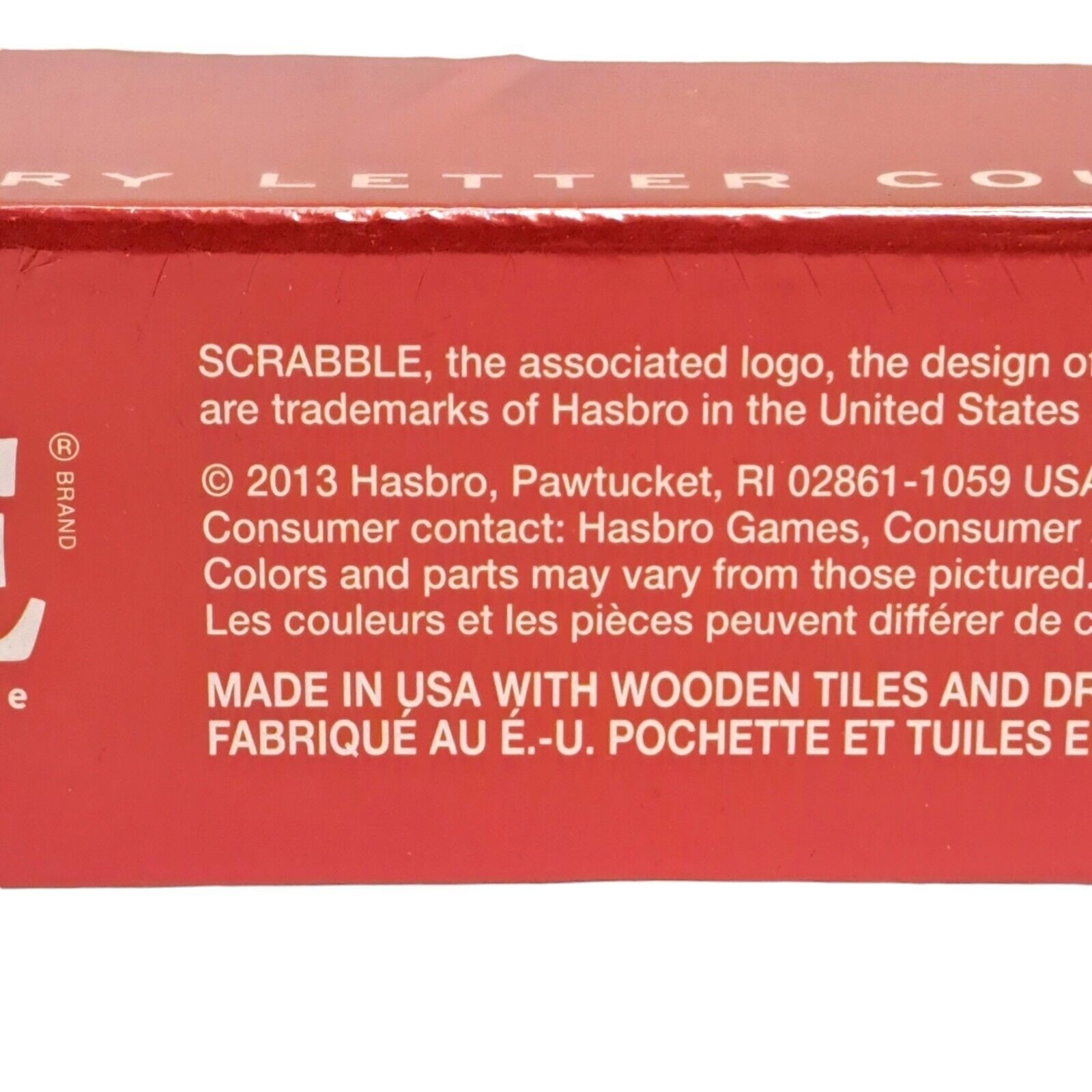 Scrabble Every Letter Counts Board Game Spelling Family Fun Night Hasbro 2013