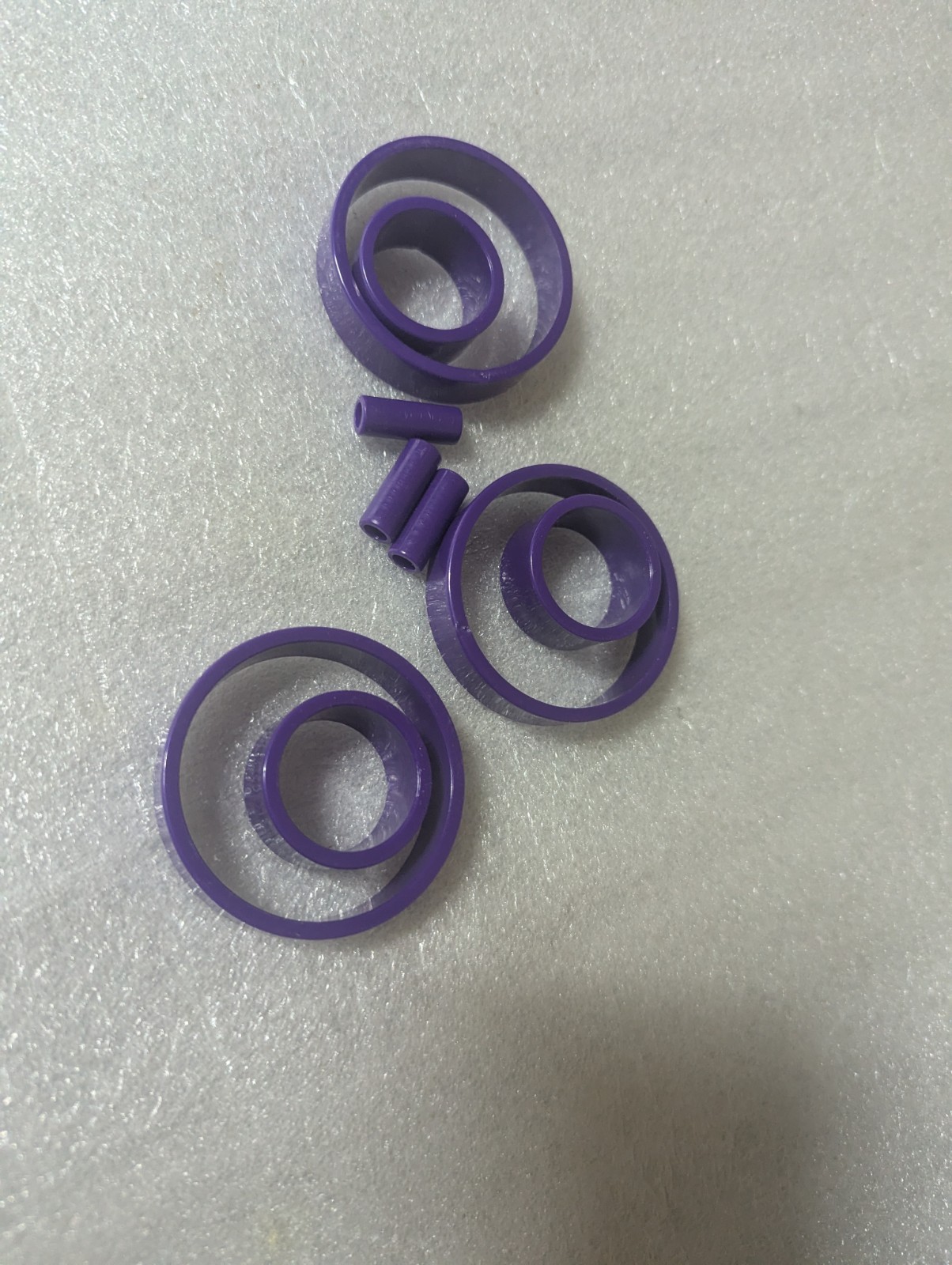 Otrio Deluxe Purple Piece Lot Only Replacement Set Circle Round Peg Genuine Orig