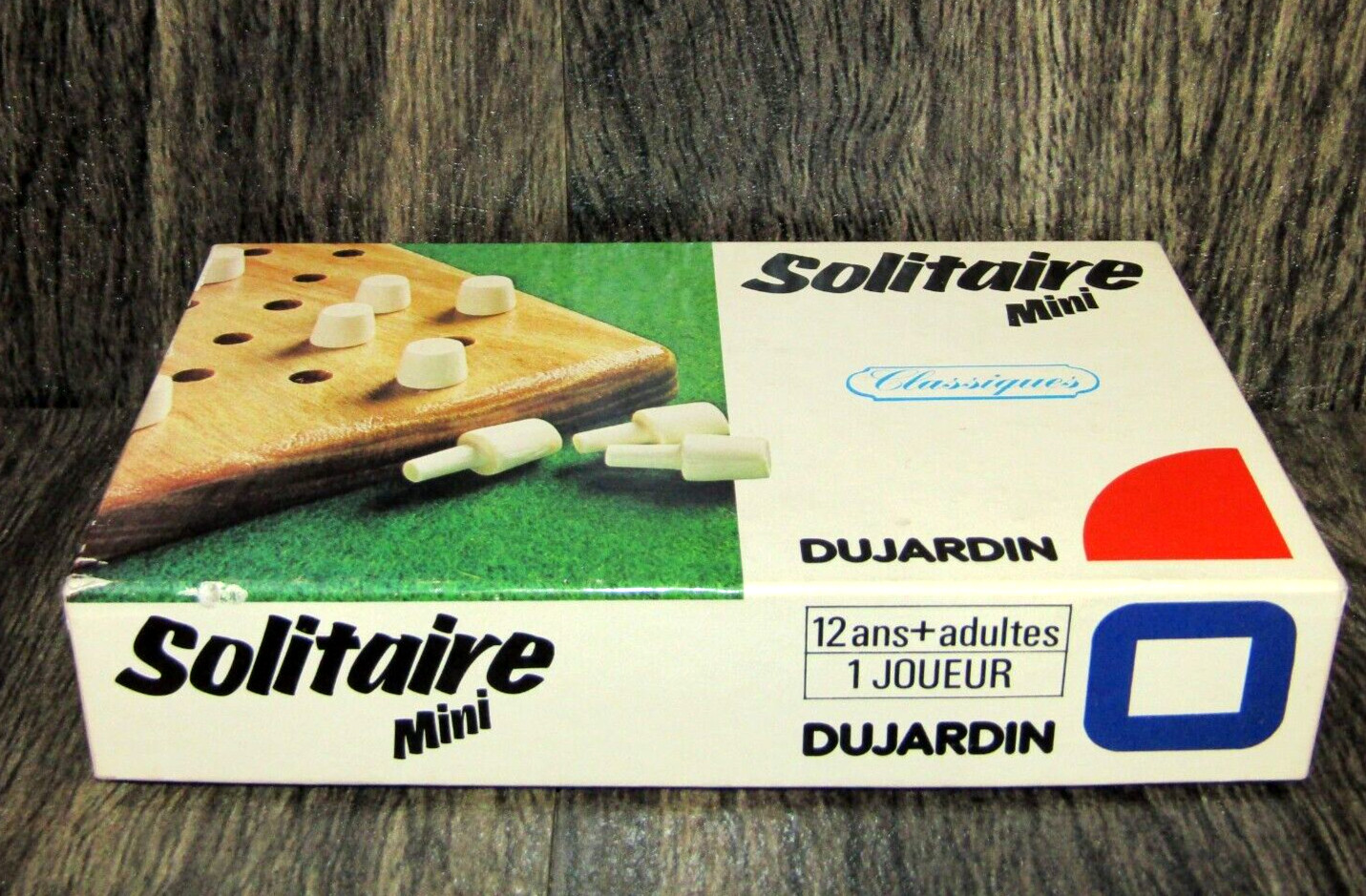 Vintage French Version 1970s Dujardin Classiques Solitaire Mini Peg Game Rare