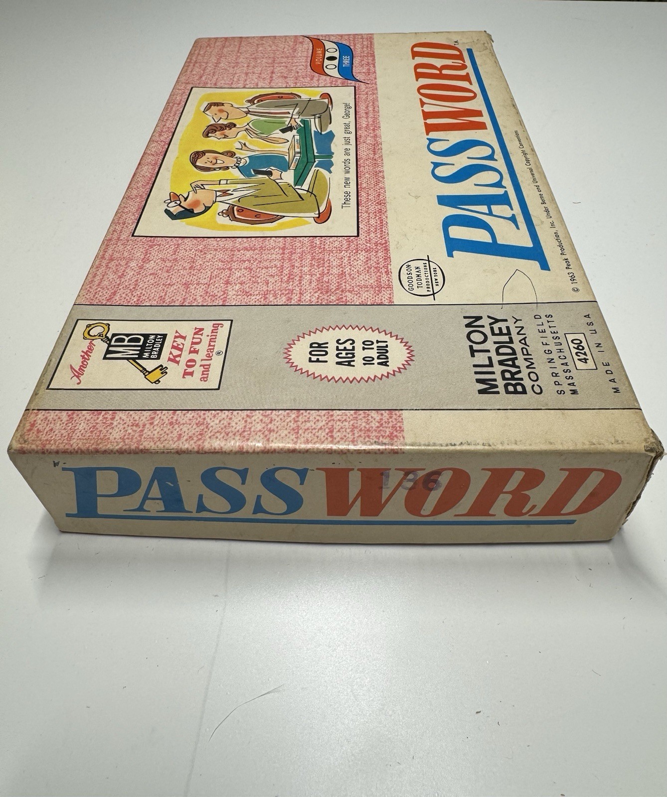 Vintage (1963) Password Milton Bradley Board Game #4260