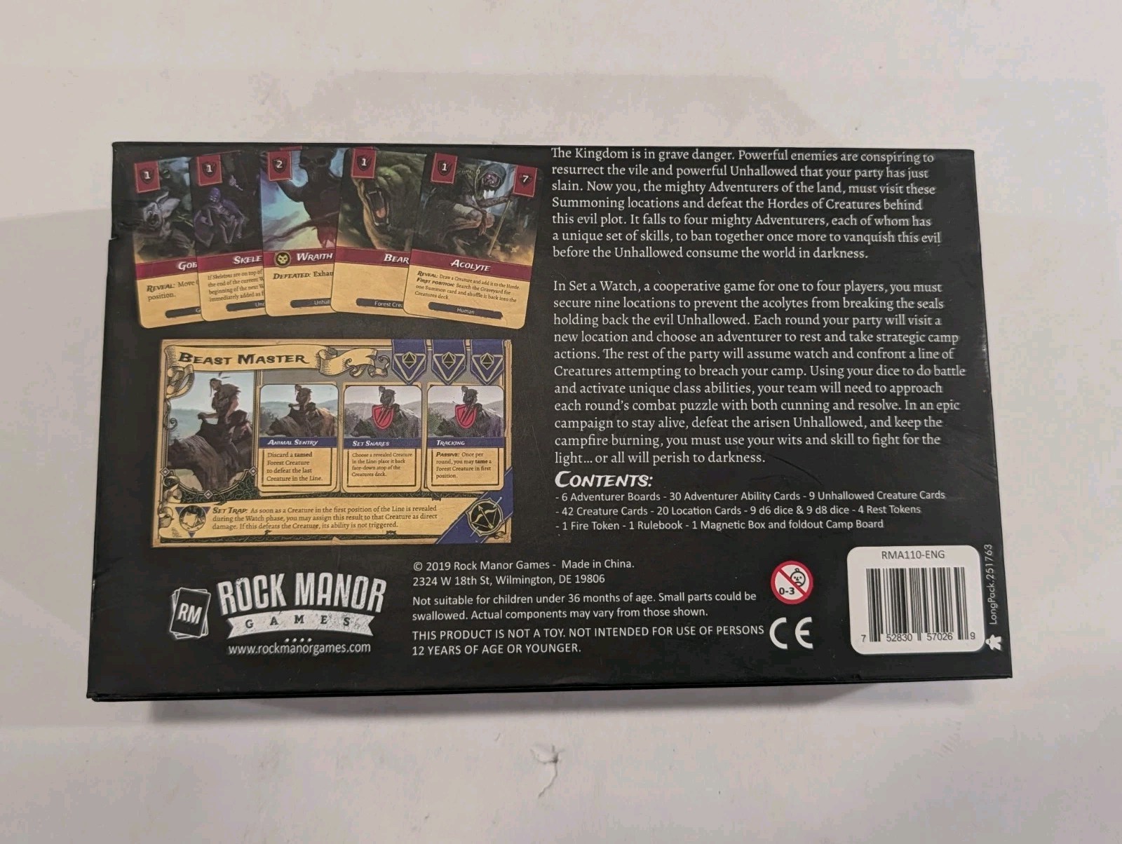 Set A Watch Board Game (Rock Manor Games, 2019) Todd Walsh – BRAND NEW