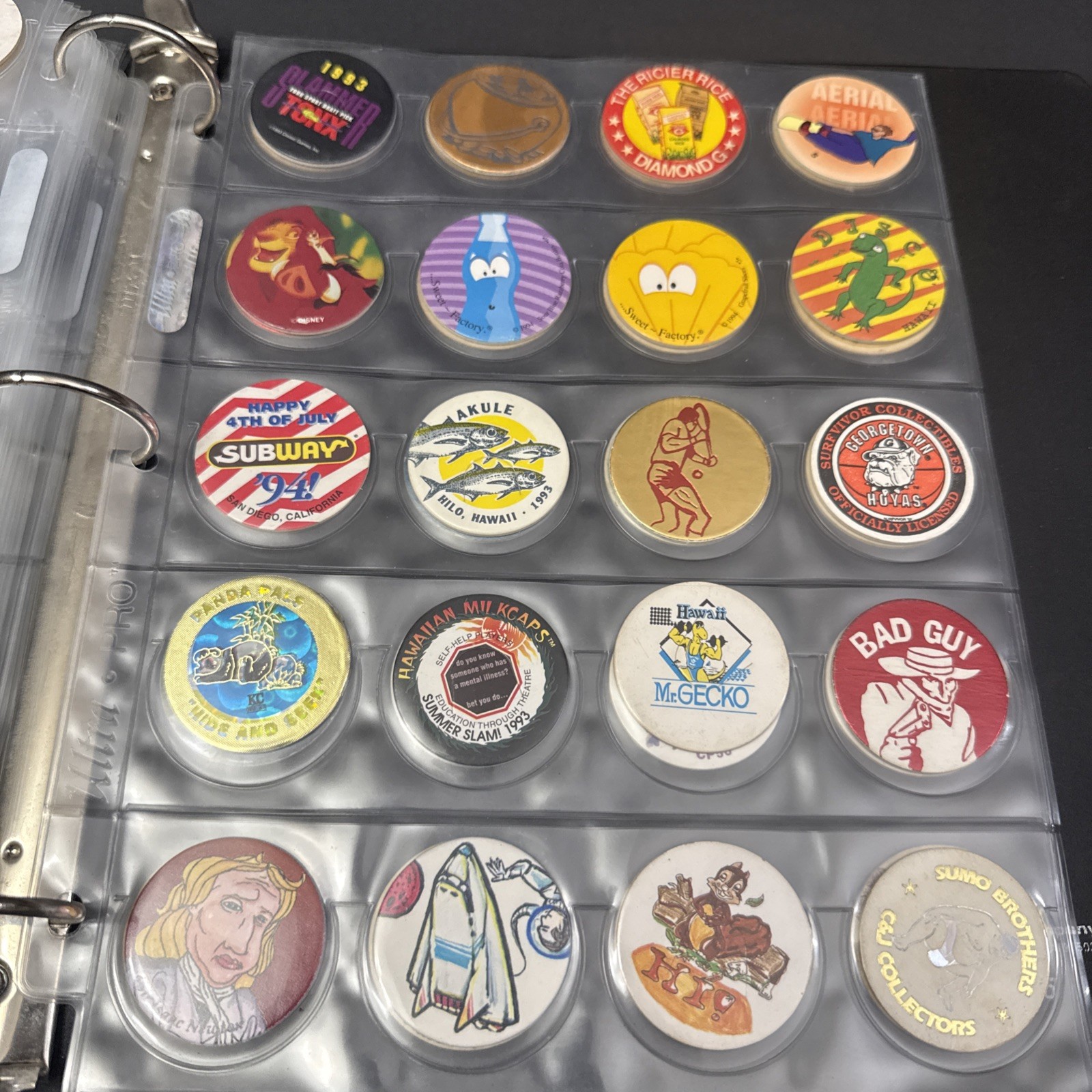 Vintage 1990s-2000s POG Collection Binder Over 400 pcs With Various Designs-READ