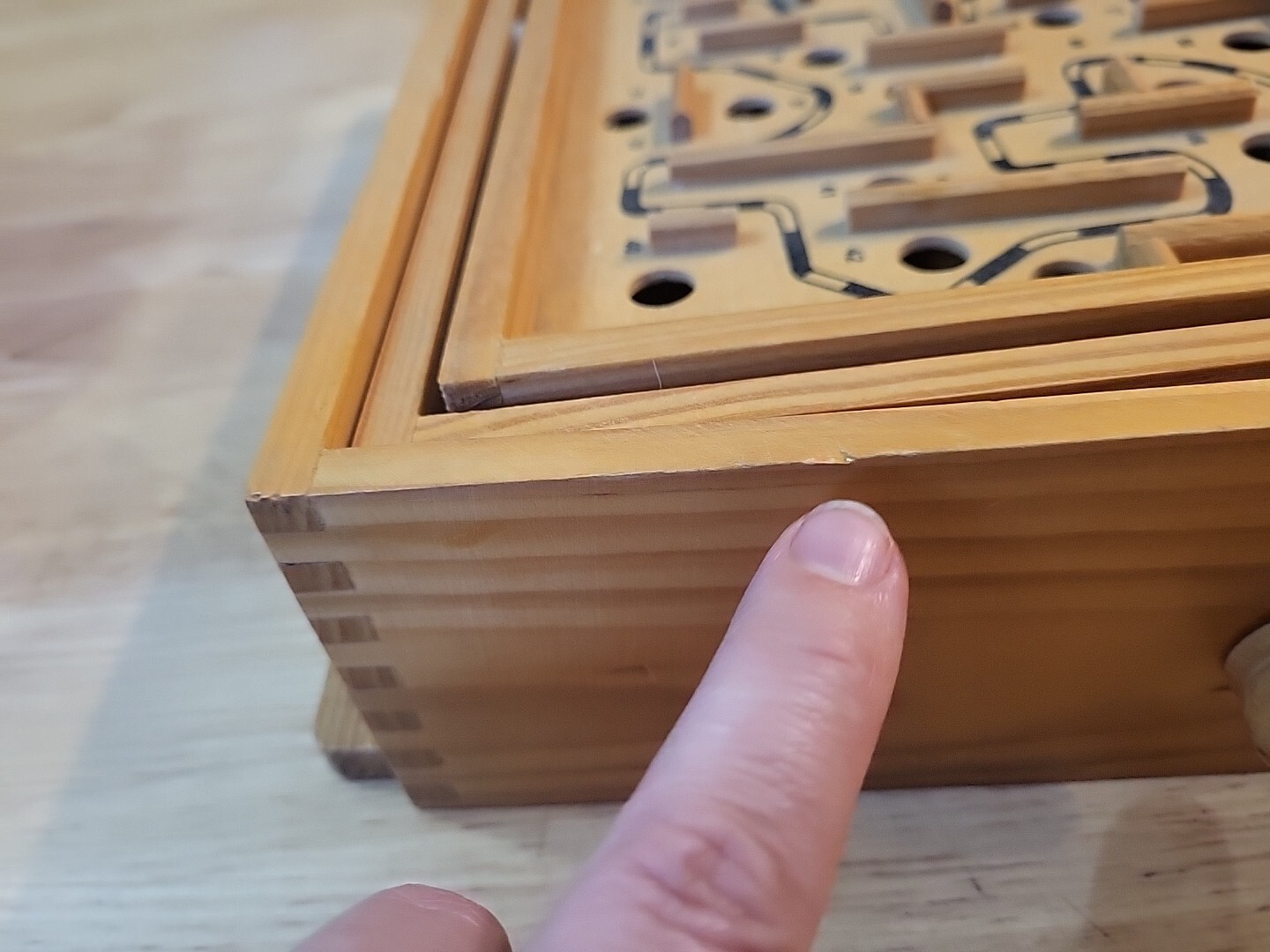 Labyrinth Wooden Maze Game with One Steel Marble, Puzzle Game for Adults, Kids