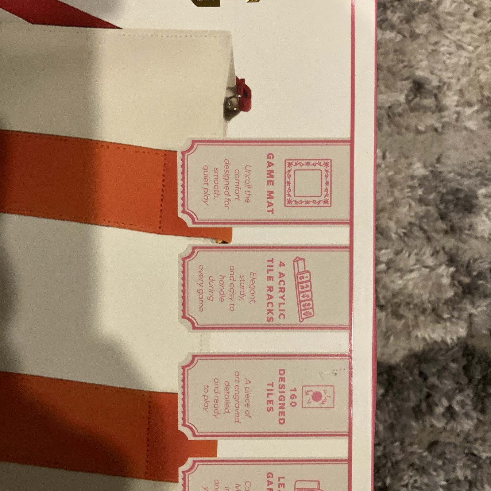Maison Lude Mahjong Tiles 160 Piece Set with Carrying Case Blooming Pink