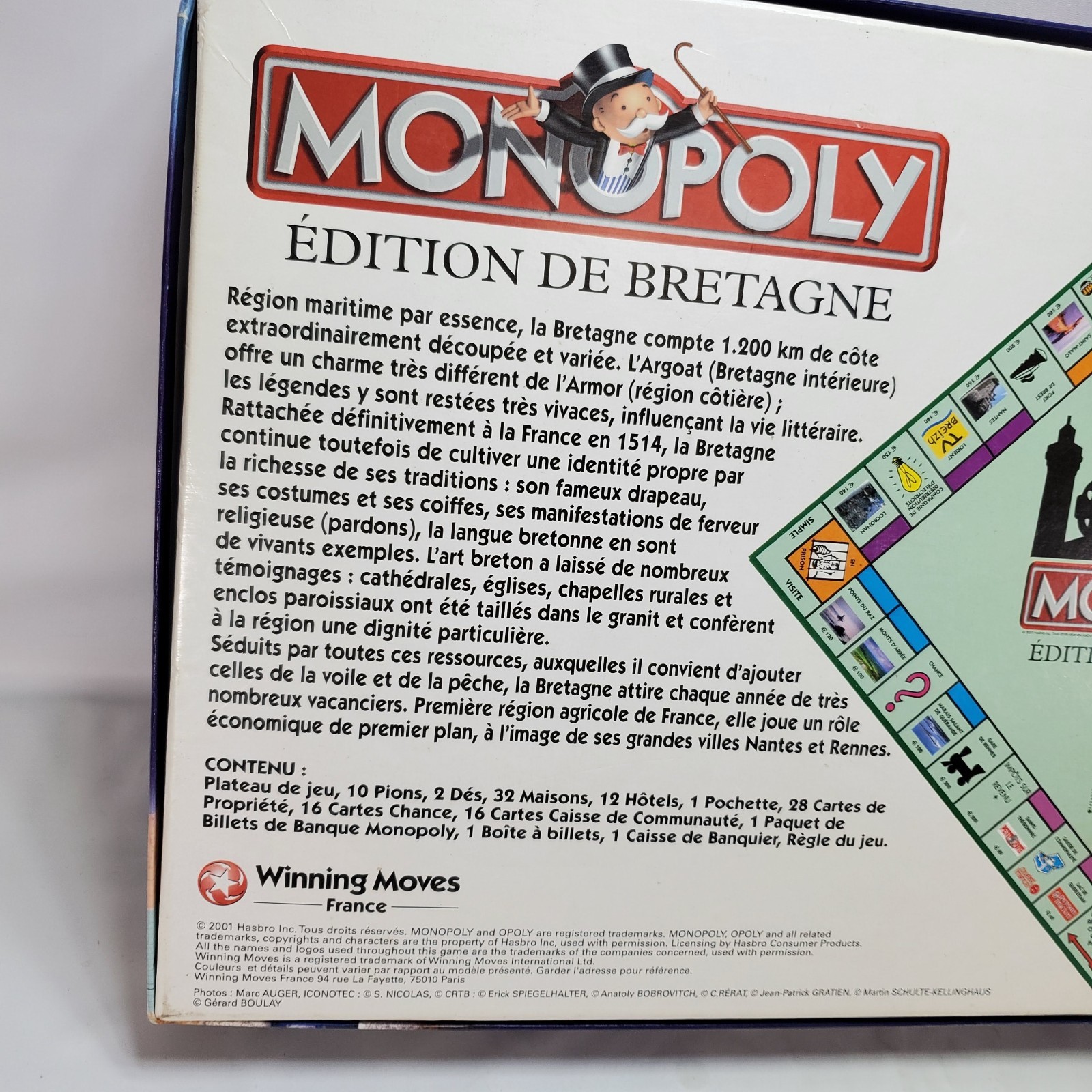 MONOPOLY BRETAGNE Edition France French International Complete Winning Moves