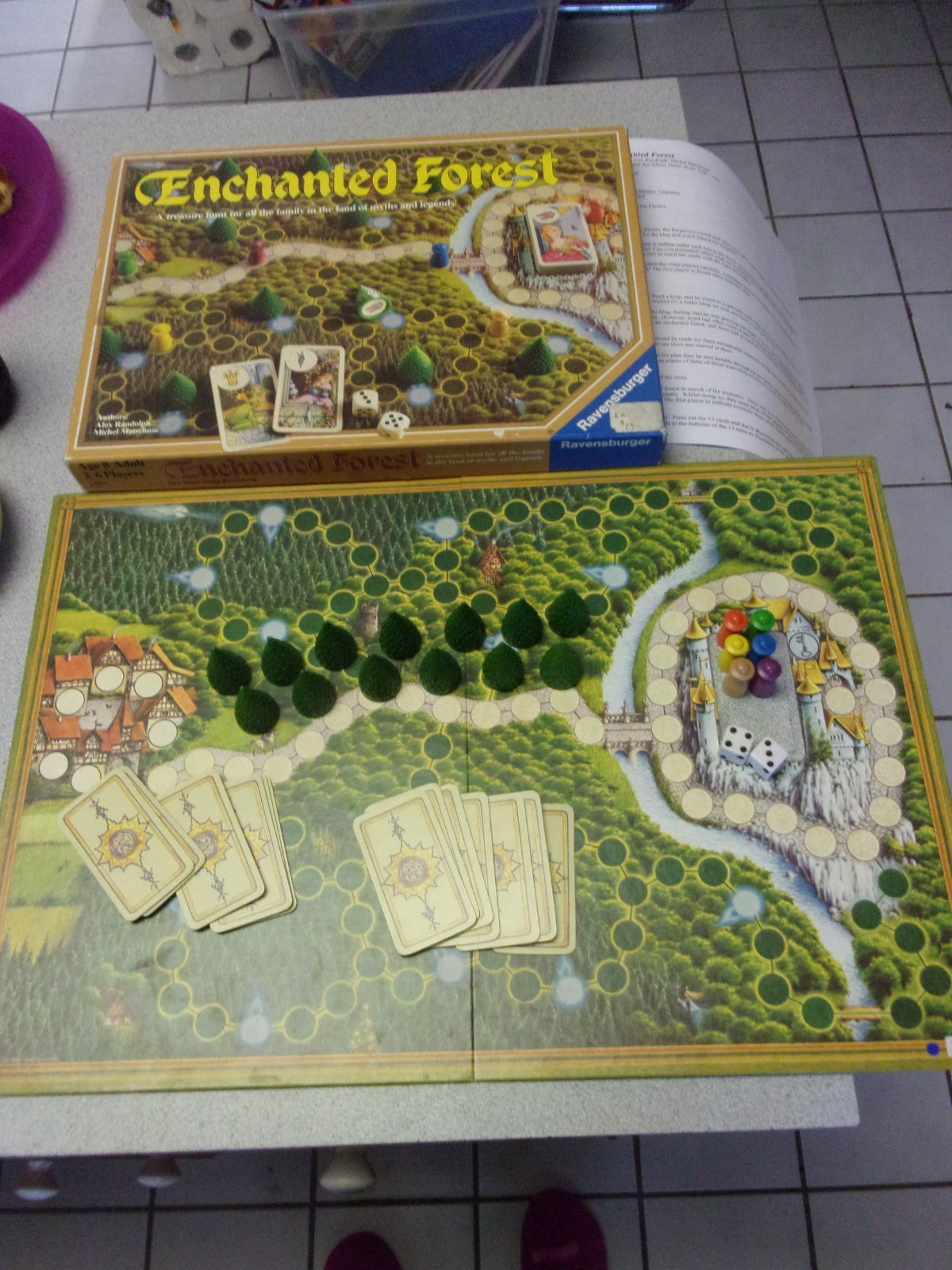 1982 ENCHANTED FOREST Board Game Ravensburger West Germany Complete