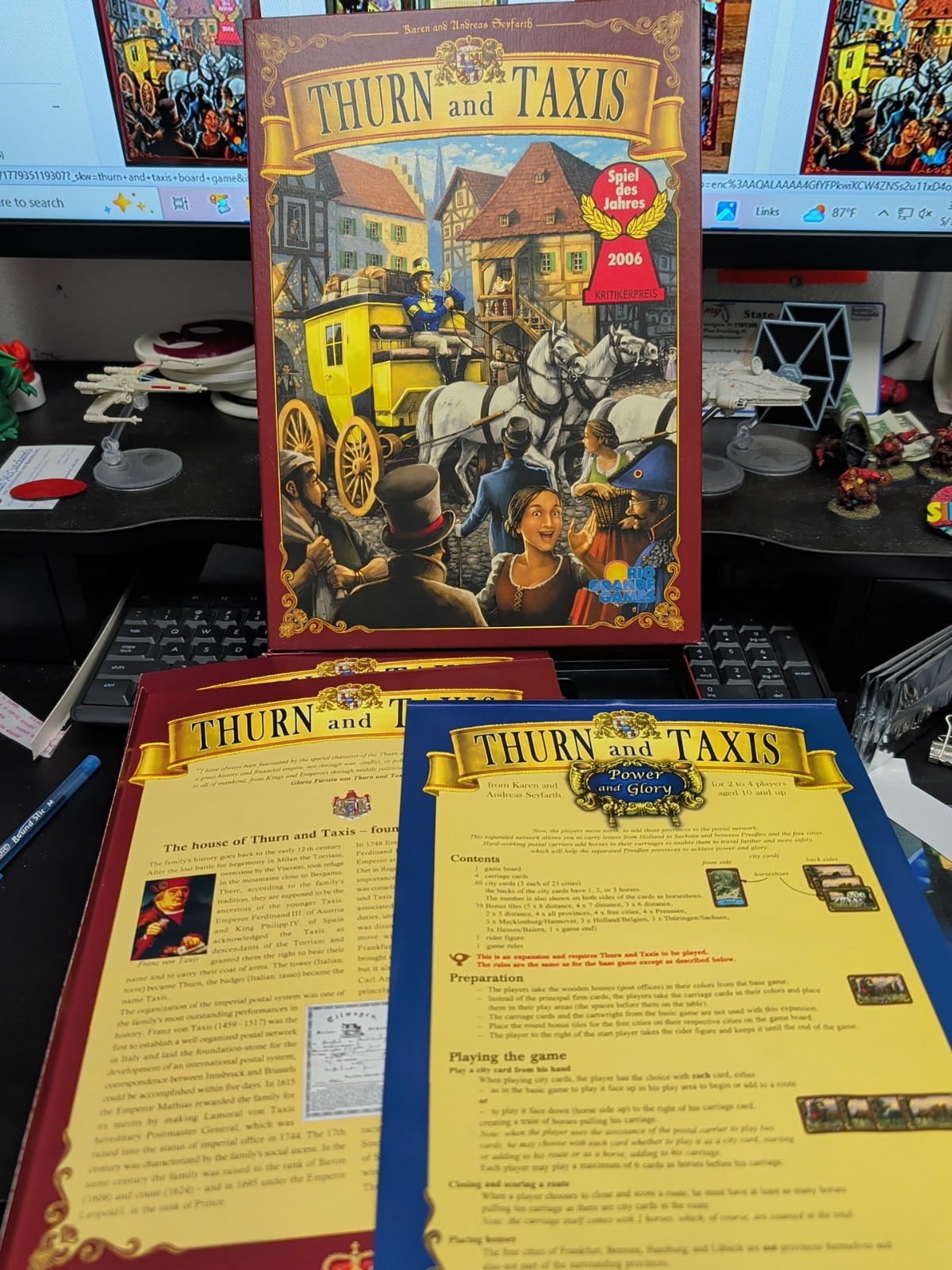 Thurn And Taxis With Power And Glory Expansion, Used, Complete
