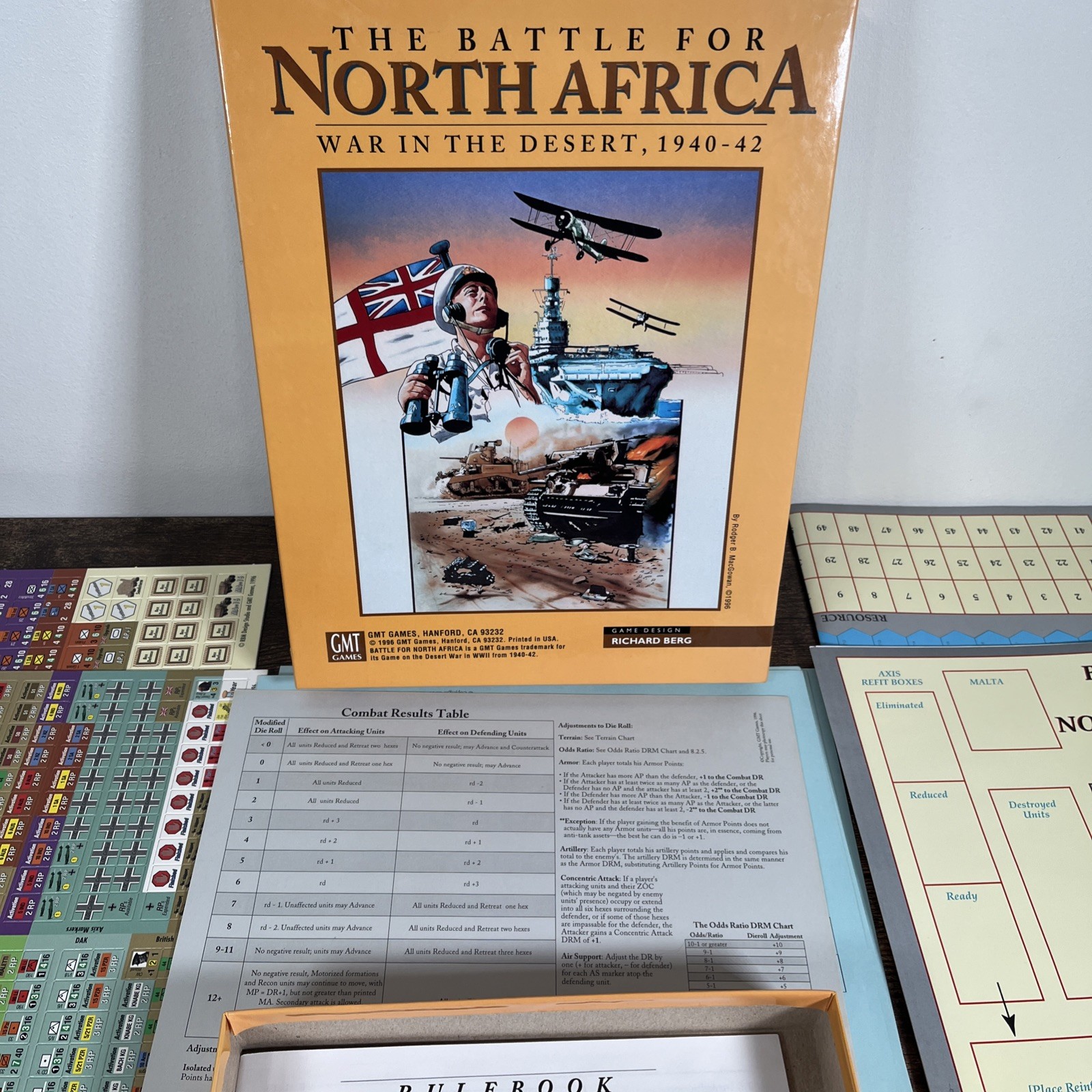 Battle for North Africa: War in the Desert – GMT 1996 – Complete & Unpunched