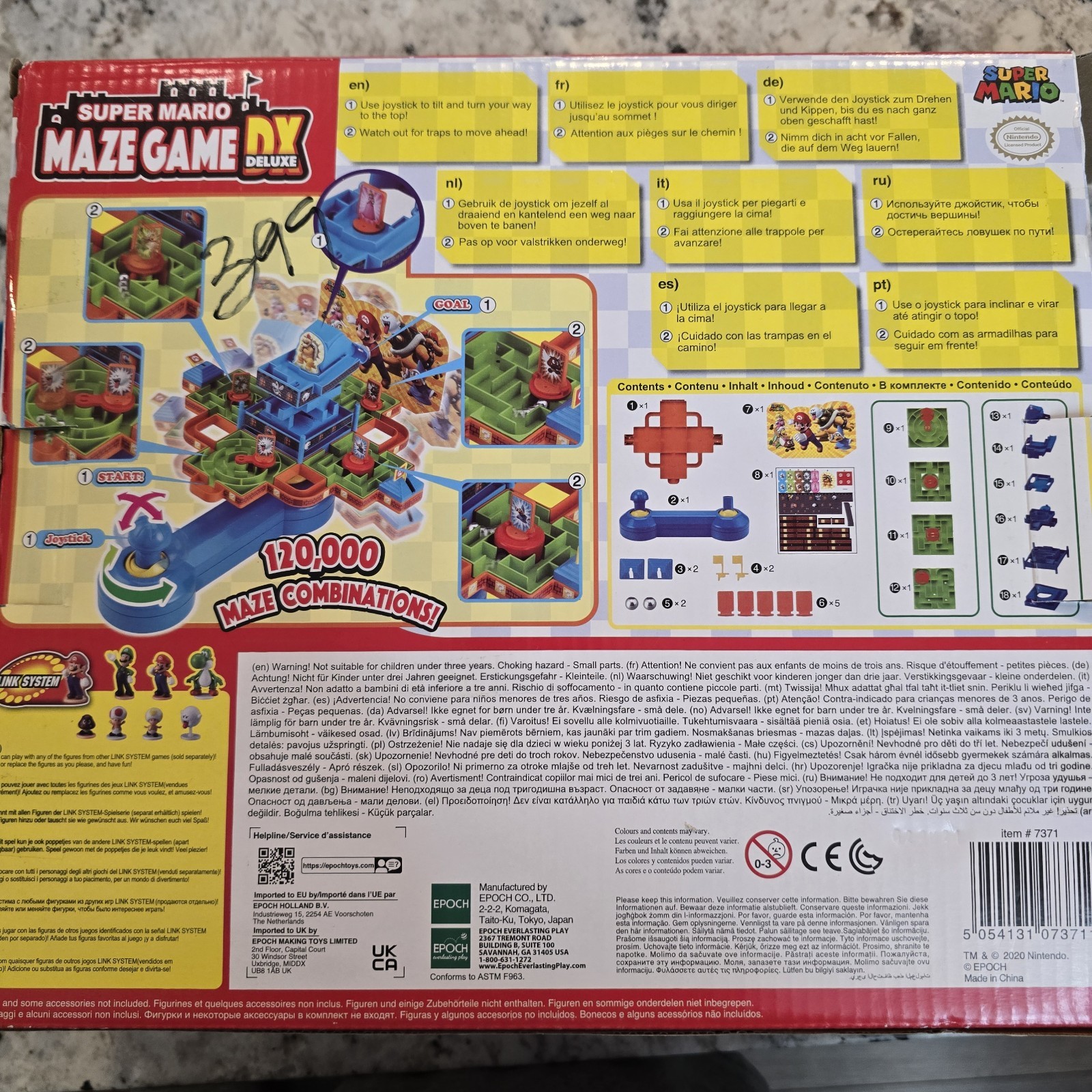SUPER MARIO: Maze Game – DX Deluxe – 3D Marble Nintendo – Boxed – Complete