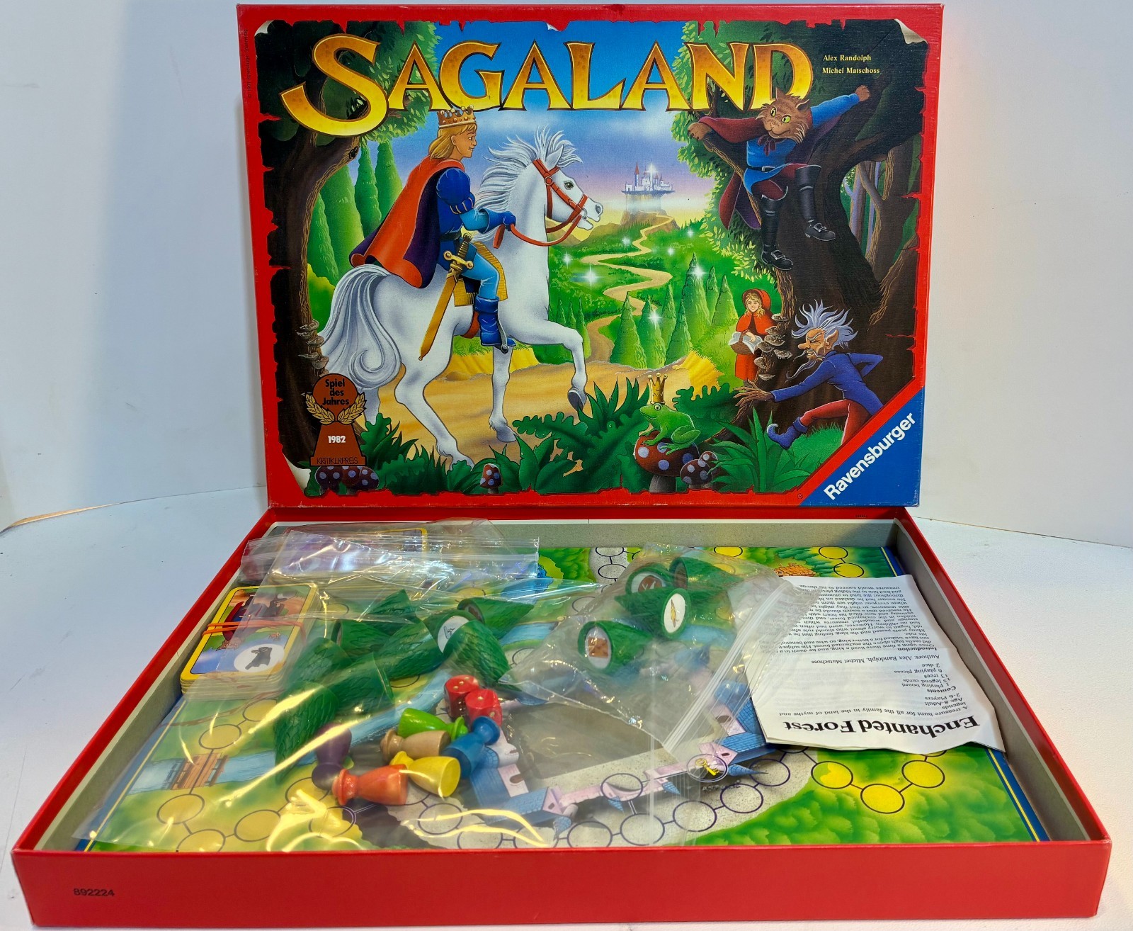 SAGALAND – ENCHANTED FOREST Board Game Ravensburger 1994 English Rules Complete