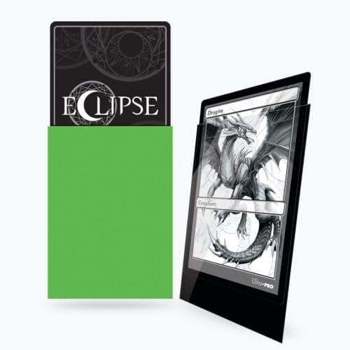 Ultrapro – Eclipse Gloss Standard Sleeves 100 Pack – Lime Green Polypropylene PP