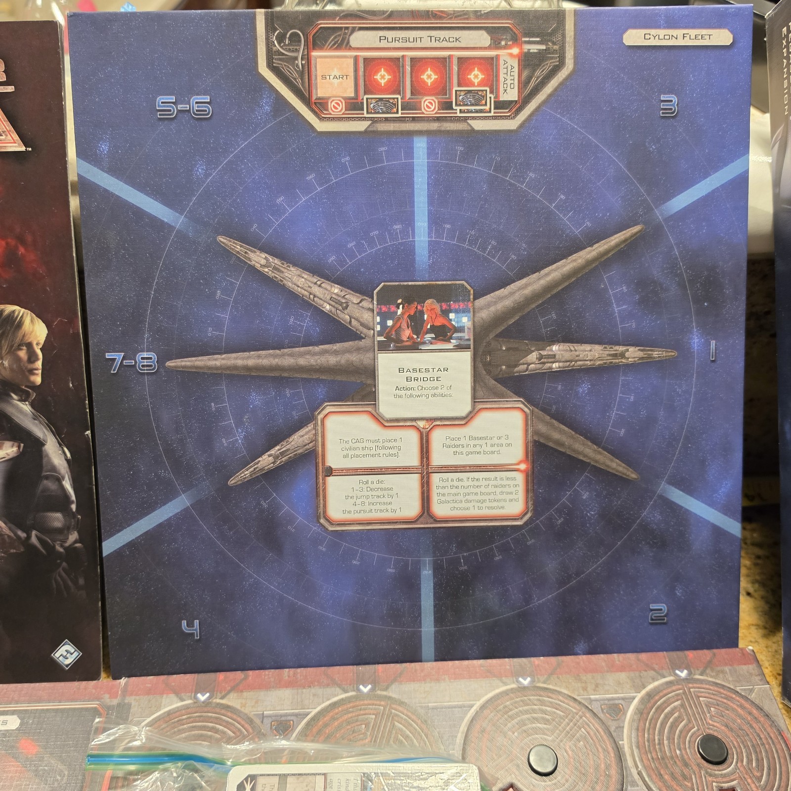 Battlestar Galactica: The Board Game Partial Pegasus Expansion Pack & Some Base