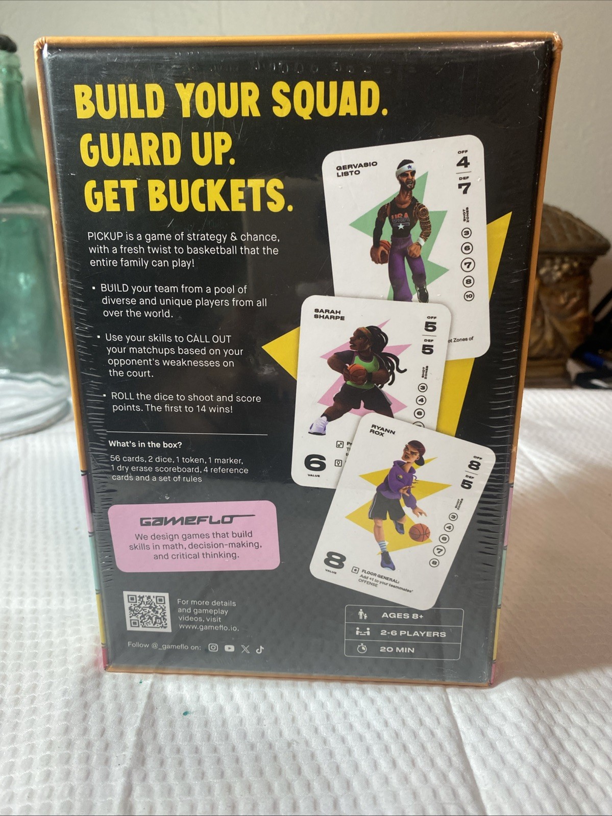 Gameflo Pickup Basketball Card Game Of Strategy Ages 8+ 2 – 6 Players NIP Sealed