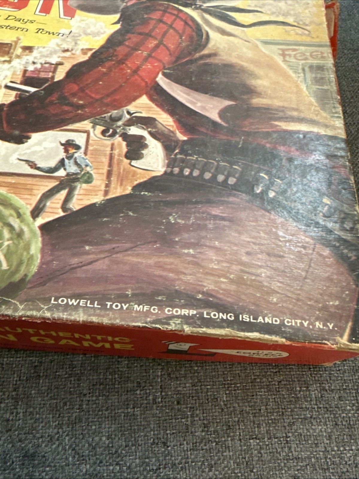 Vintage 1958 Bat Masterson Western Town Board Game Lowell Toy Complete Cowboys