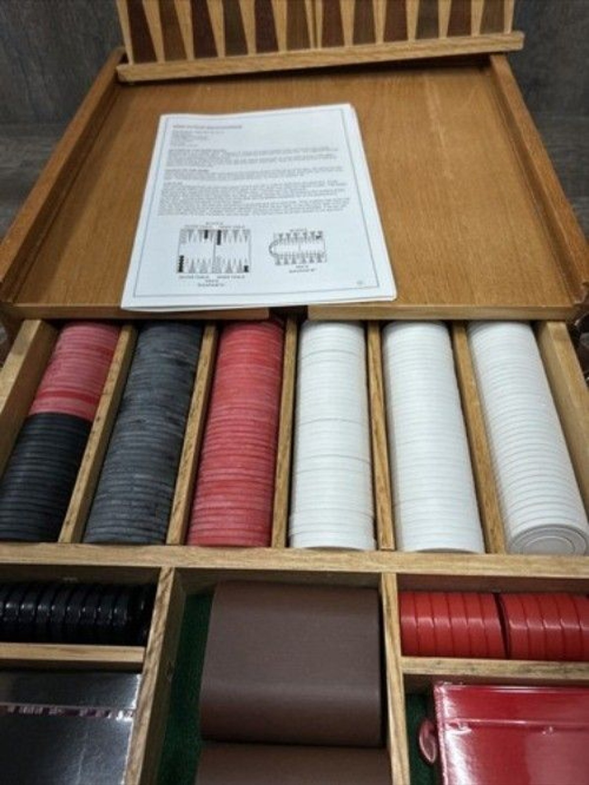 Vintage Wooden Multiple Game Board & Storage Case 12.63″x12.63″x3.25″ Excellent