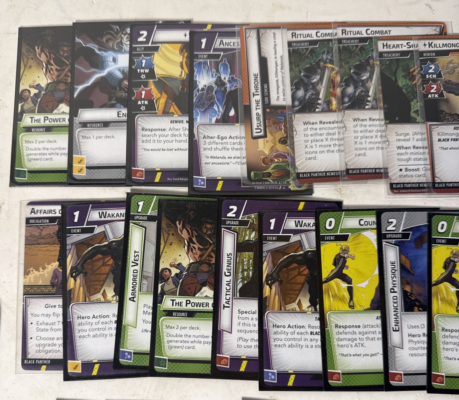 Black Panther Hero Pack Marvel Champions LCG (48 Cards + Art Sleeves)