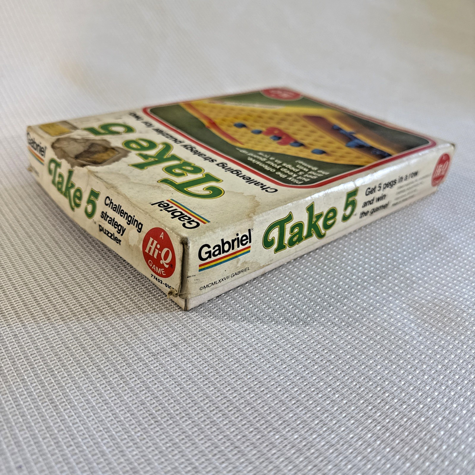 Vintage Take 5 Strategy Peg Game (1977, Gabriel) Complete