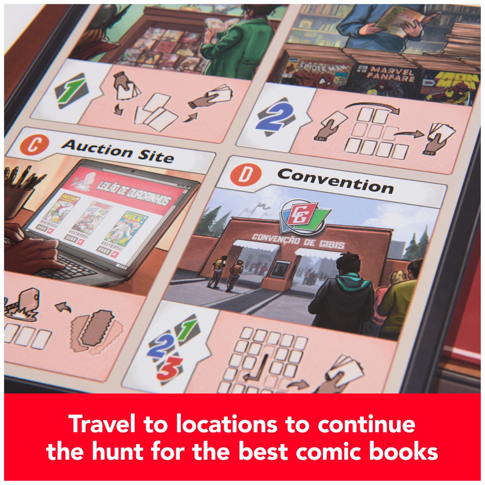 Marvel Comic Hunters Card Game – Strategy for 1-4 Players, Ages 14+