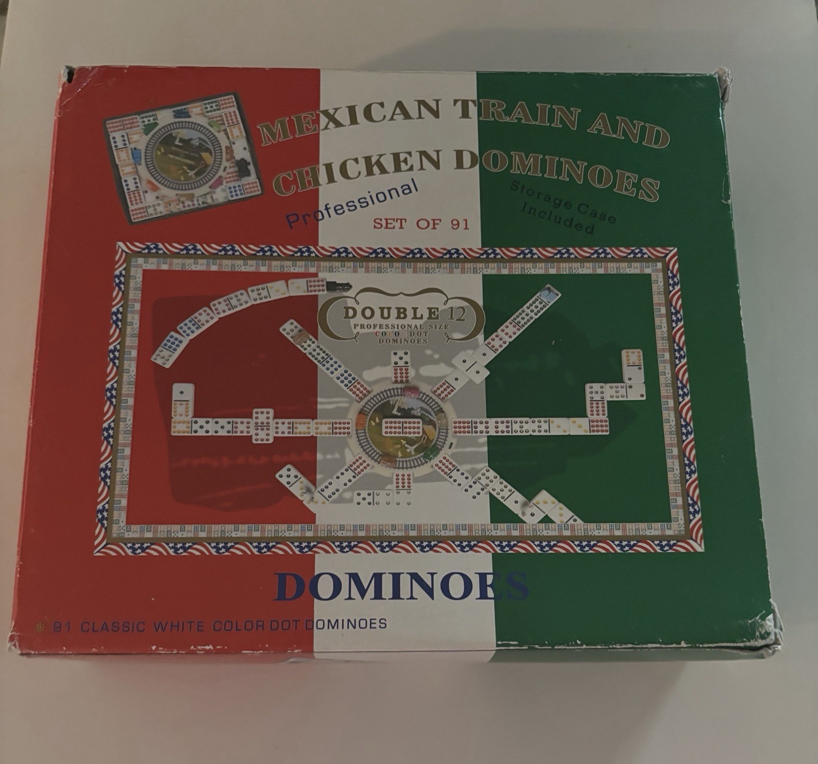 CHH Professional Mexican Train And Chicken Dominoes Game