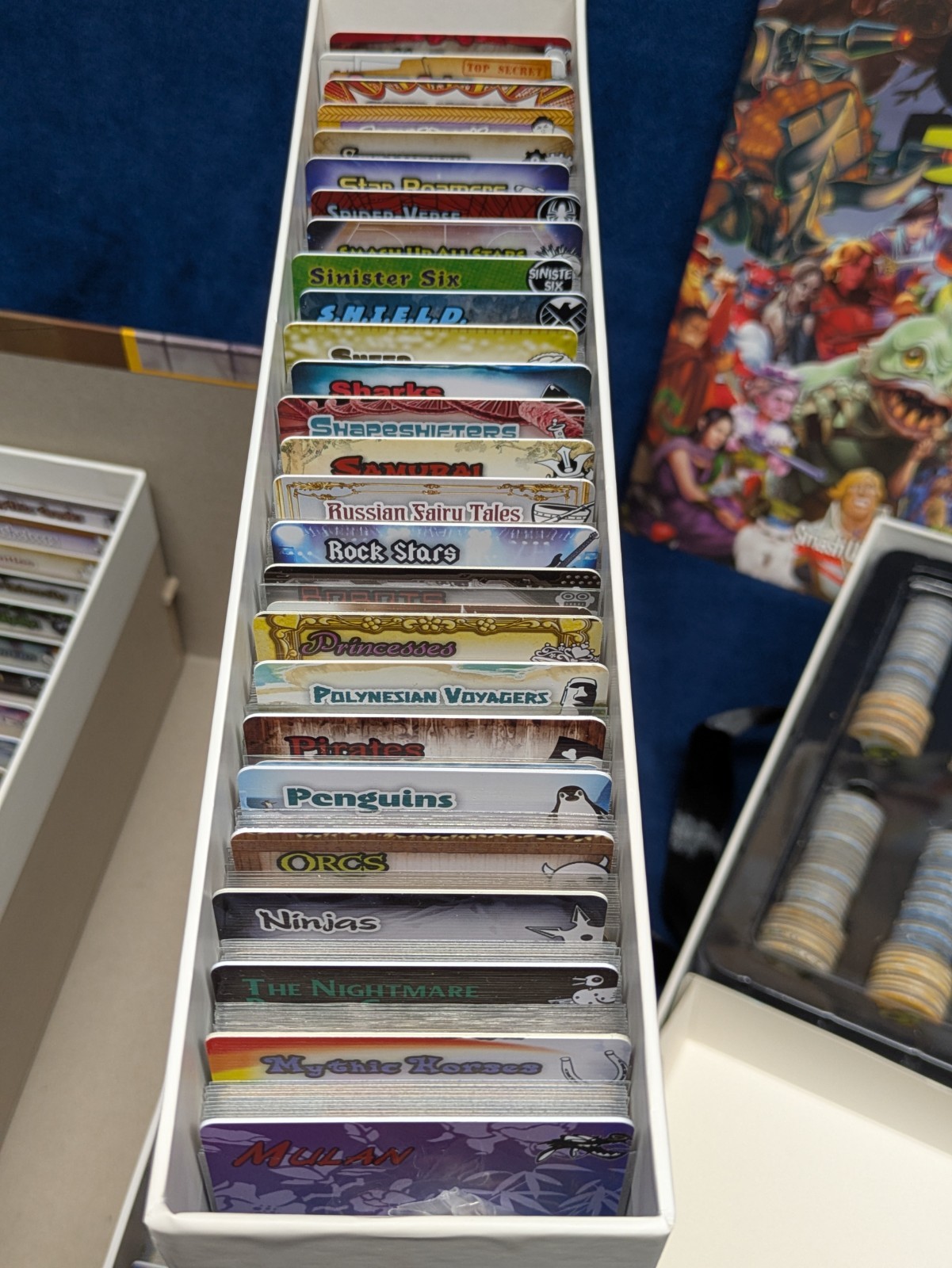 Smash Up Bigger Geekier Box FULL 20 Sets – 90 Factions -All Sleeved -Over 20lbs