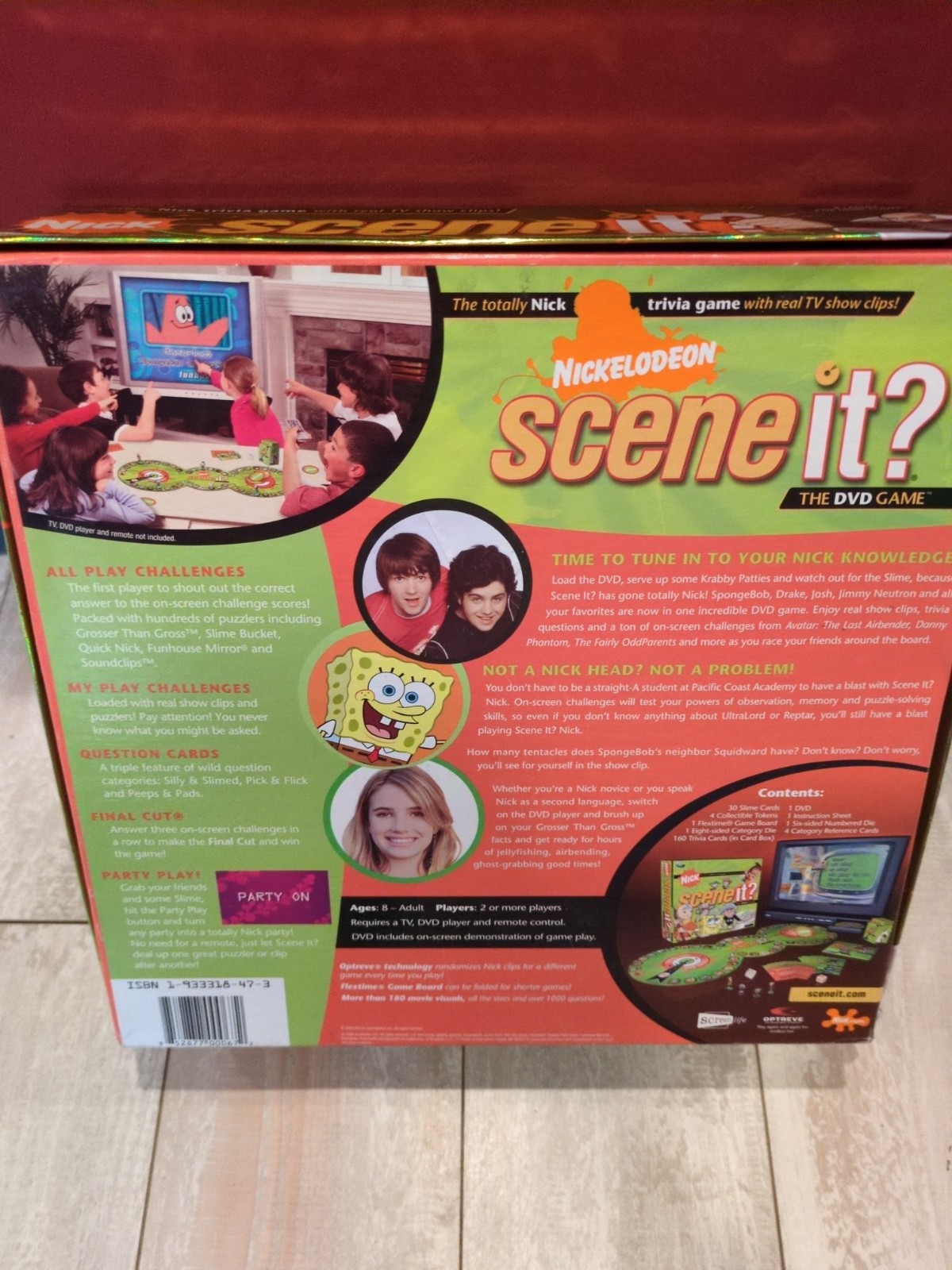 Nickelodeon Scene It DVD Trivia Nick Game COMPLETE