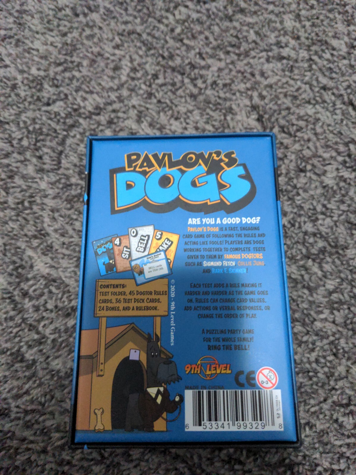 Pavlov’s Dogs 9th Level Games Board Game – COMPLETE – EUC