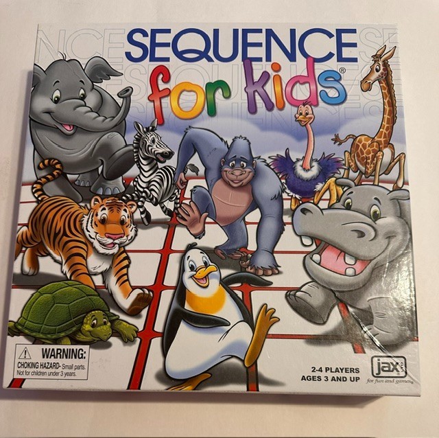 Sequence for Kids Game 2-4 Players Ages 3 & Up- Complete
