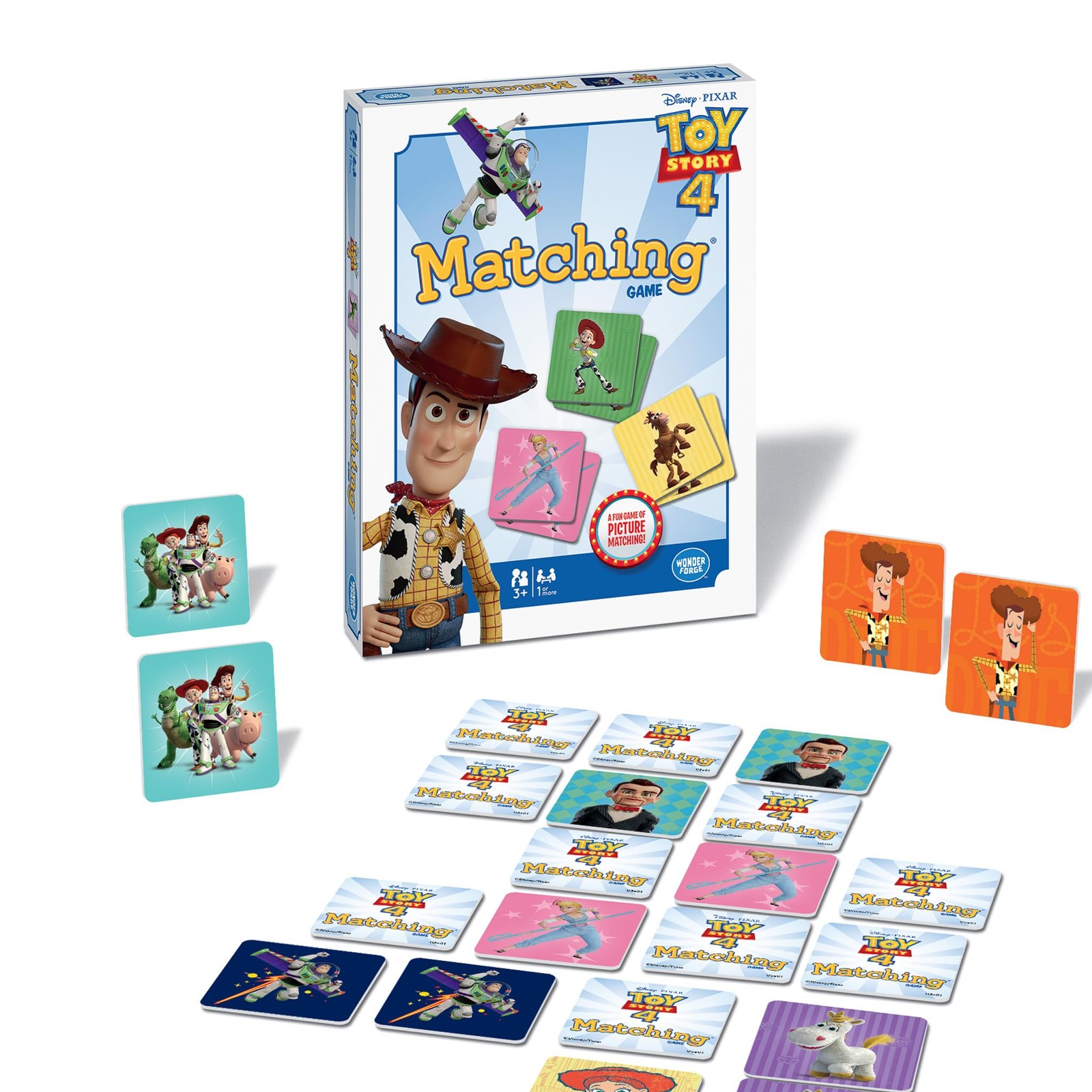 Wonder Forge Toy Story 4 Matching Game 1.5 x 10.51 x 7.99 inches, Multicolor