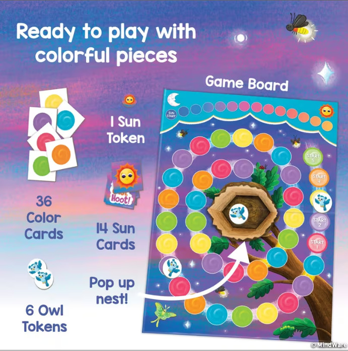 Hoot Owl Hoot Peaceable Kingdom Cooperative Board Game