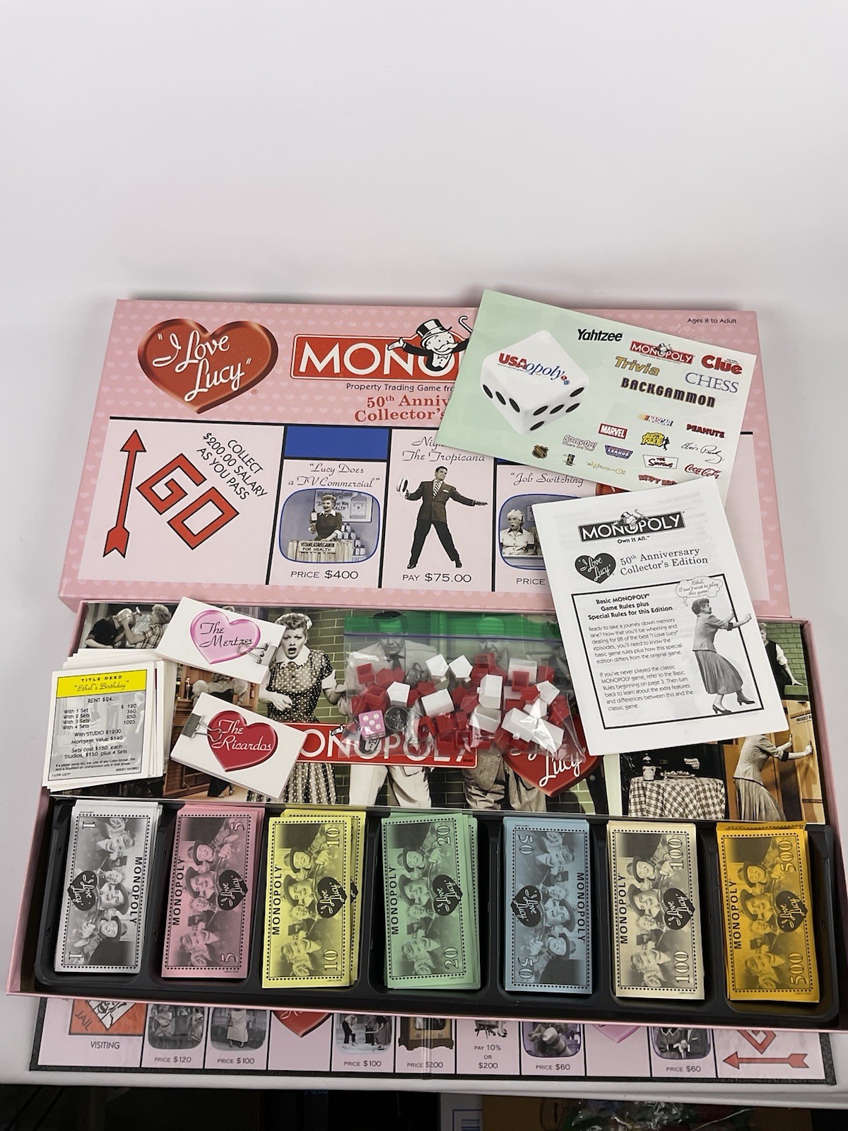 Monopoly “I Love Lucy” 50th Anniversary Collector’s Edition Board Game Read
