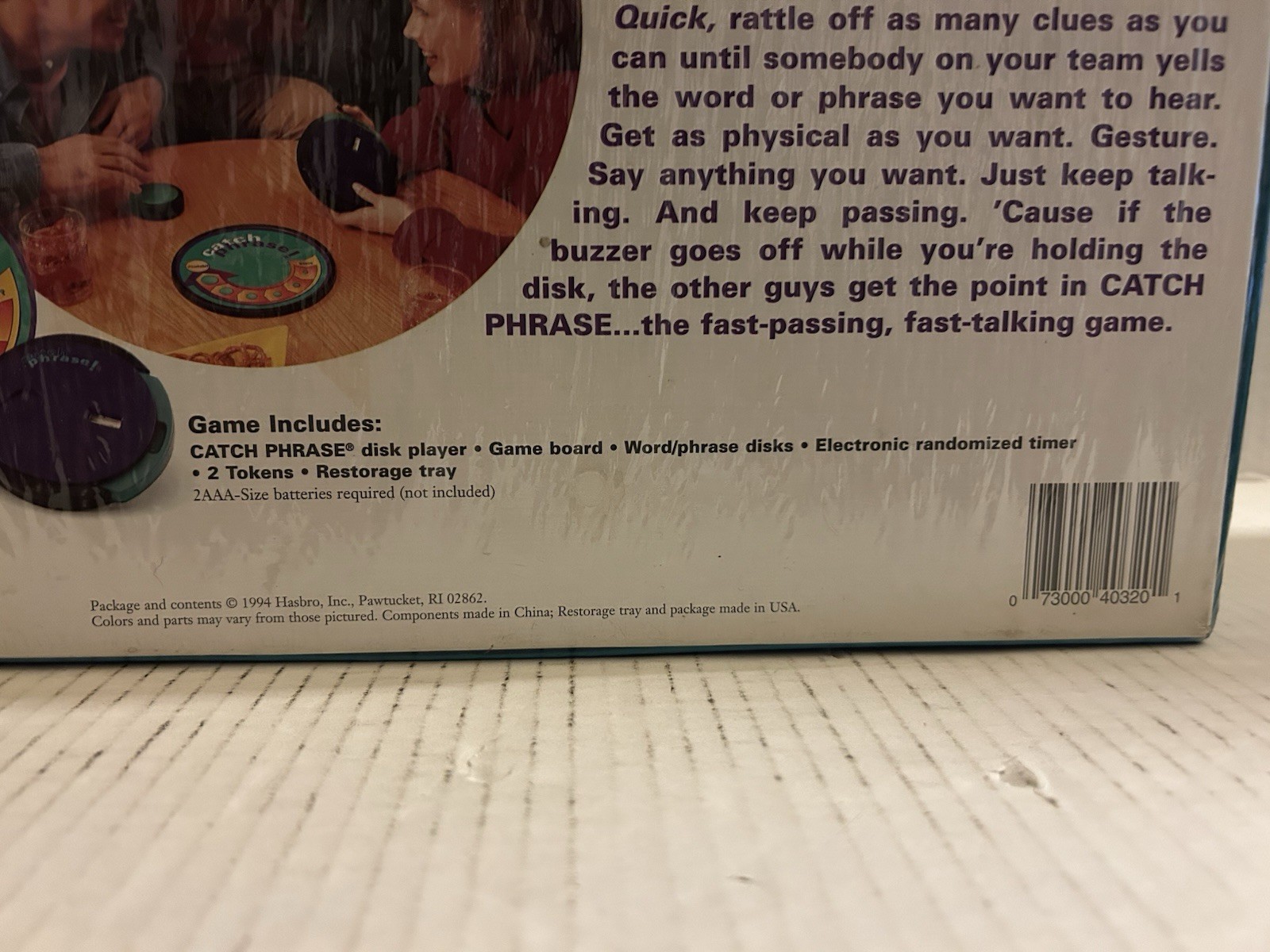Catch Phrase Party Board Game Parker Brothers Fast Passing Fast Talking 1994 NEW