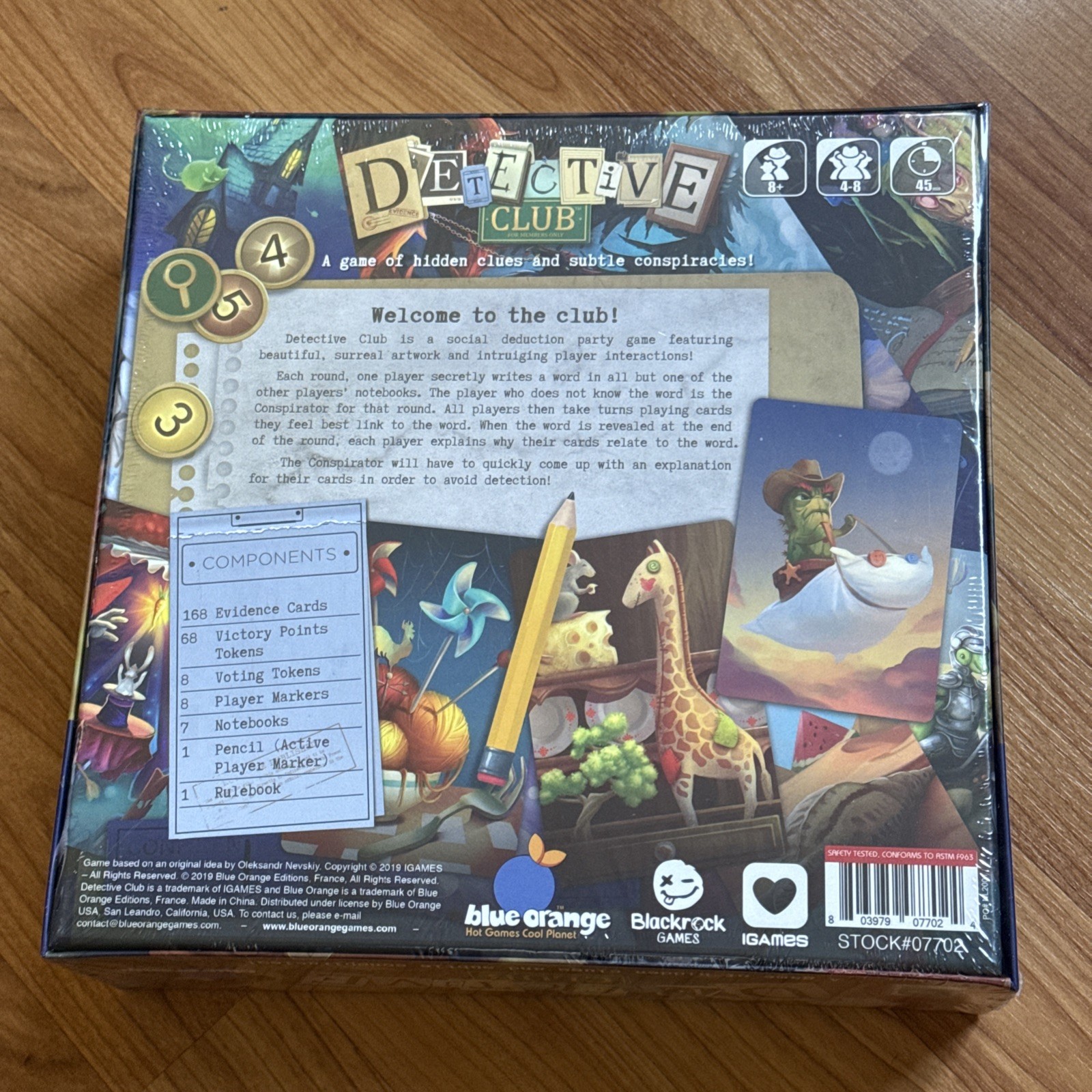 Detective Club Board Game by Blue Orange – 2019 Edition