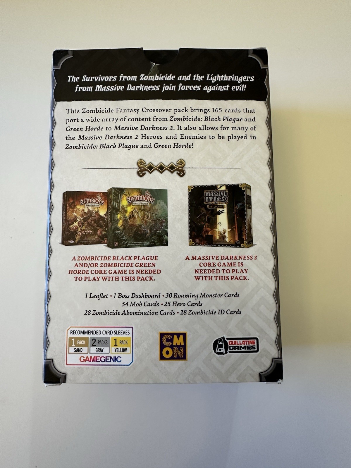 C-MON Massive Darkness 2 Zombicide Fantasy Crossover Pack Opened/LN