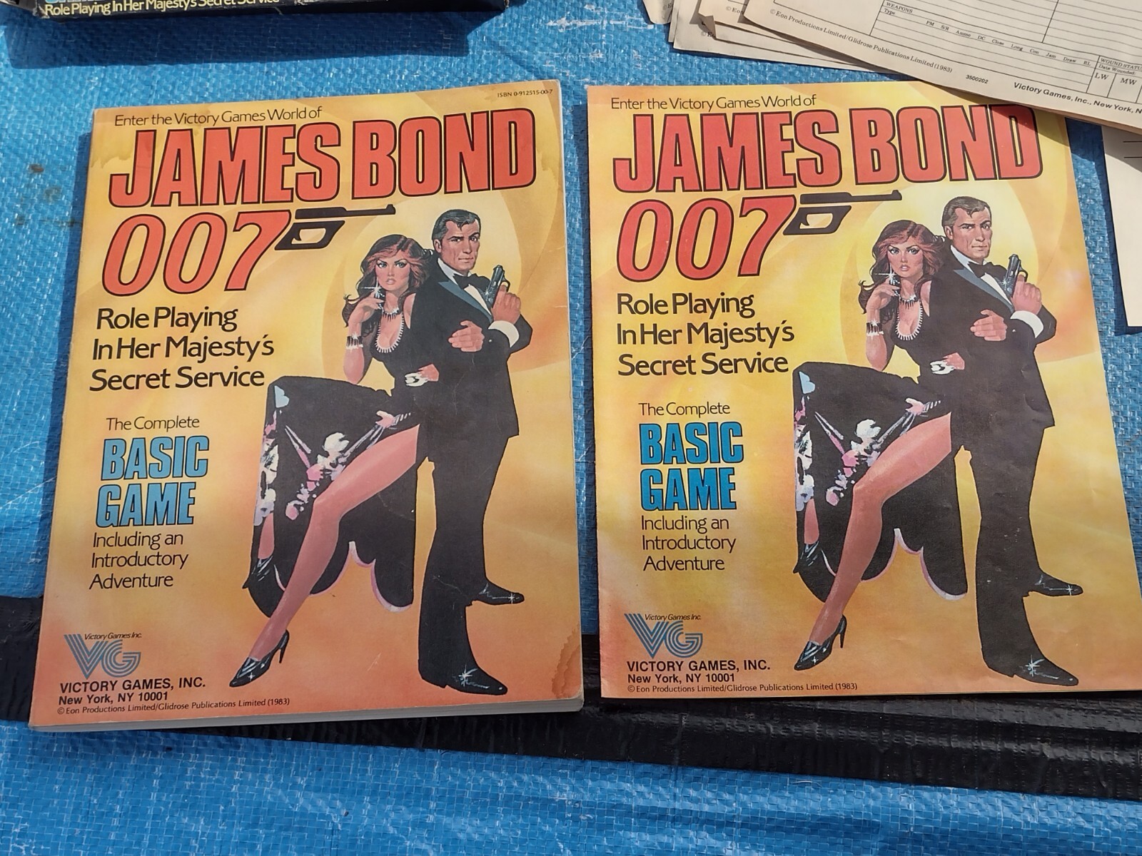 JAMES BOND 007 BASIC SET RPG GAME VICTORY GAMES INC. RARE HTF VINTAGE**