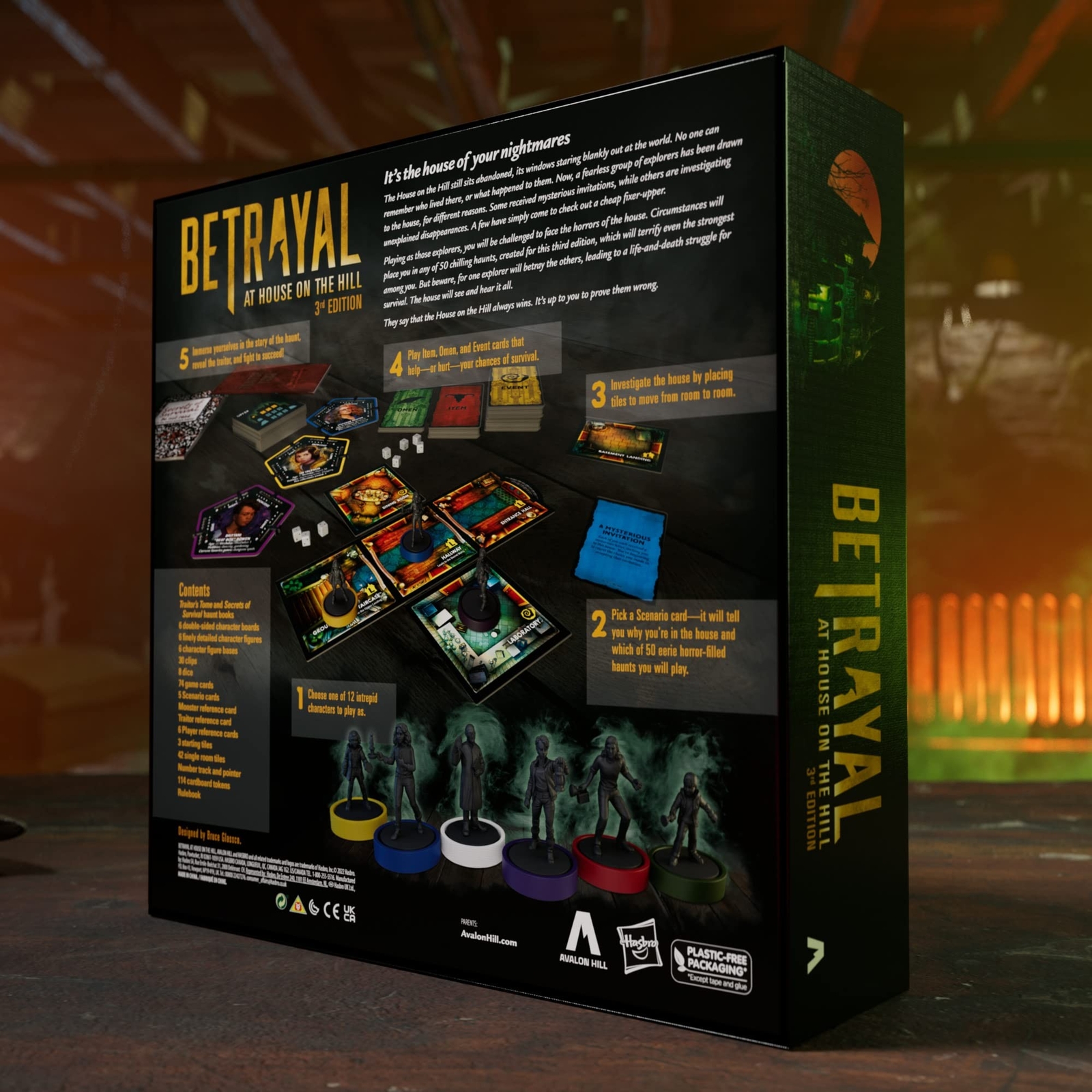 Avalon Hill Hasbro Gaming Betrayal at The House on The Hill 3rd Edition Coope…
