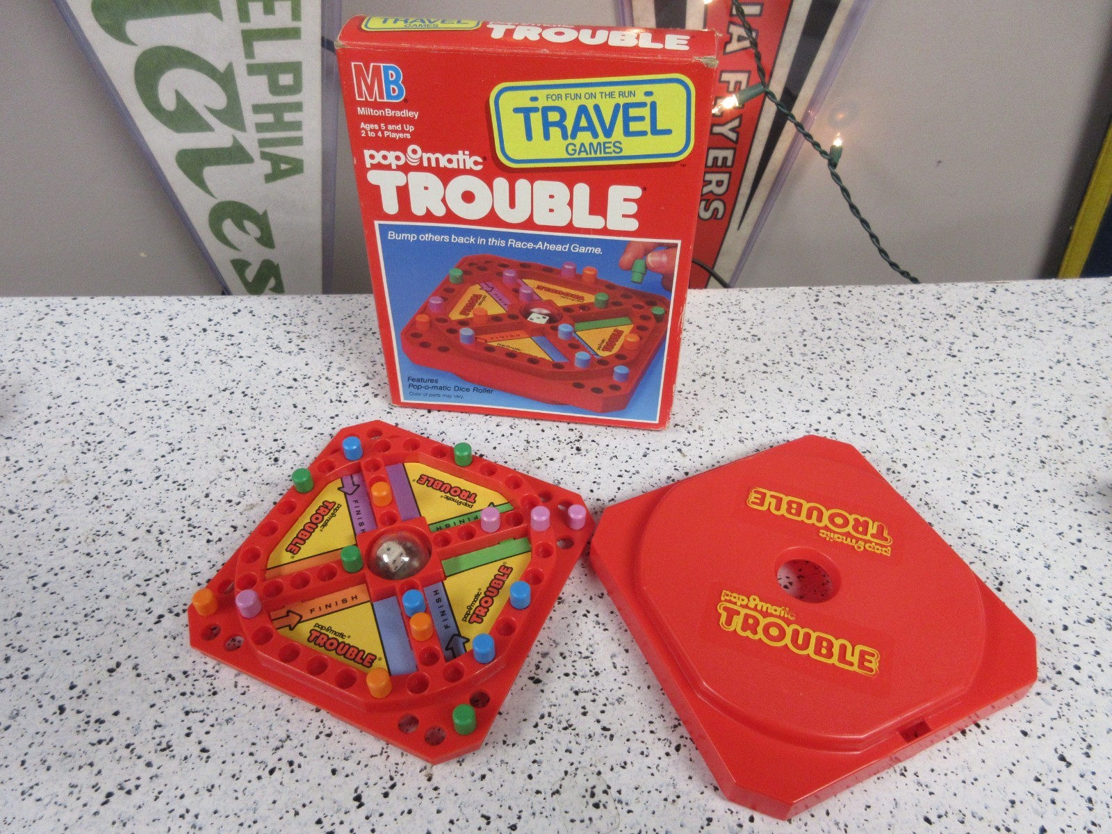 1989 Trouble Travel Game by Milton Bradley Complete in Great Condition FREE SHIP
