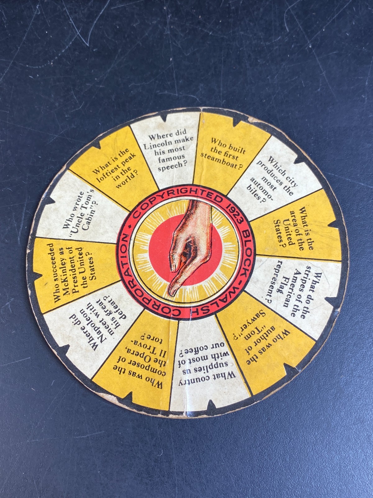 Mystic Finger Halloween Game 1923 Antique RARE