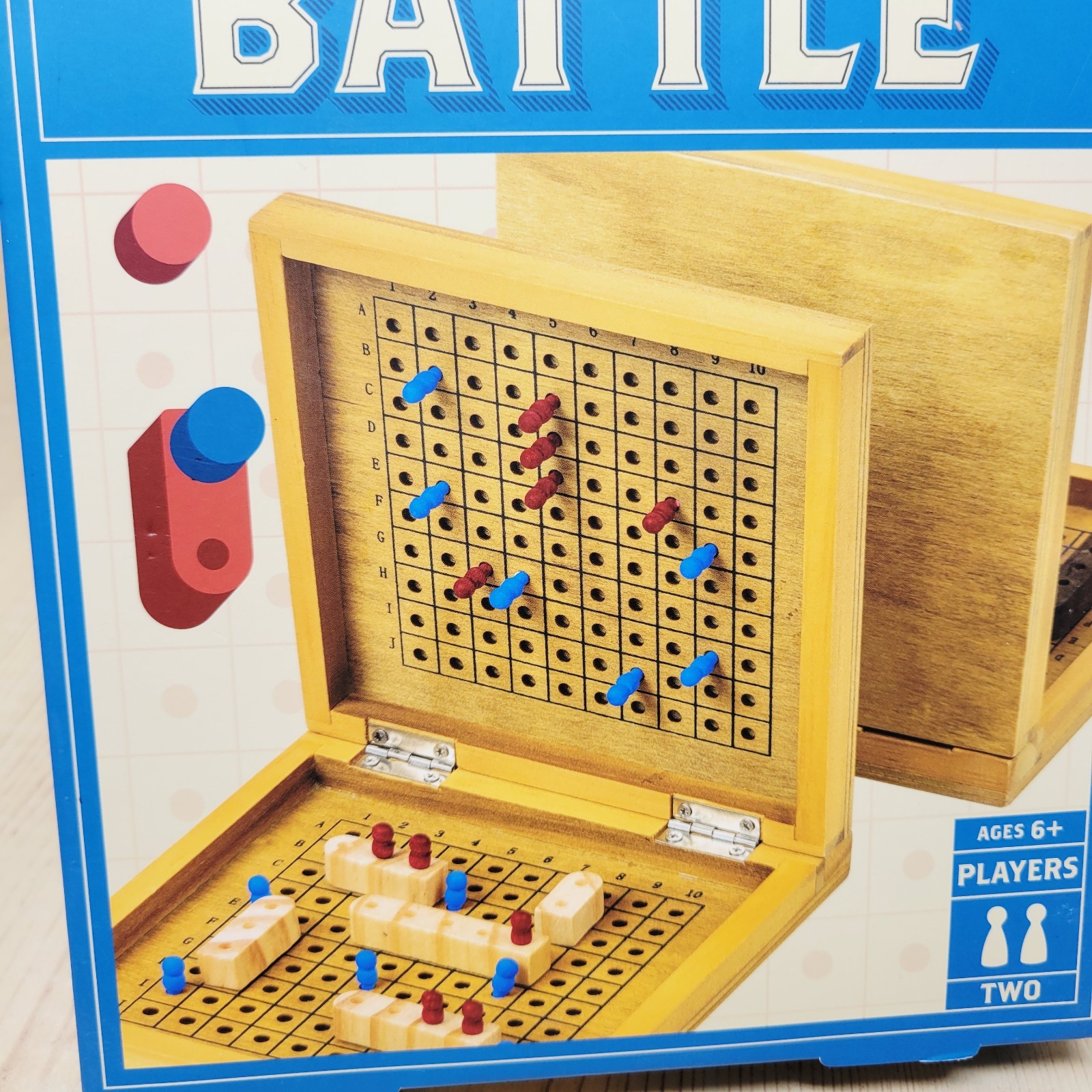 Professor PUZZLE Sea Battle A Wooden Take on the Traditional 2 Play Board Game