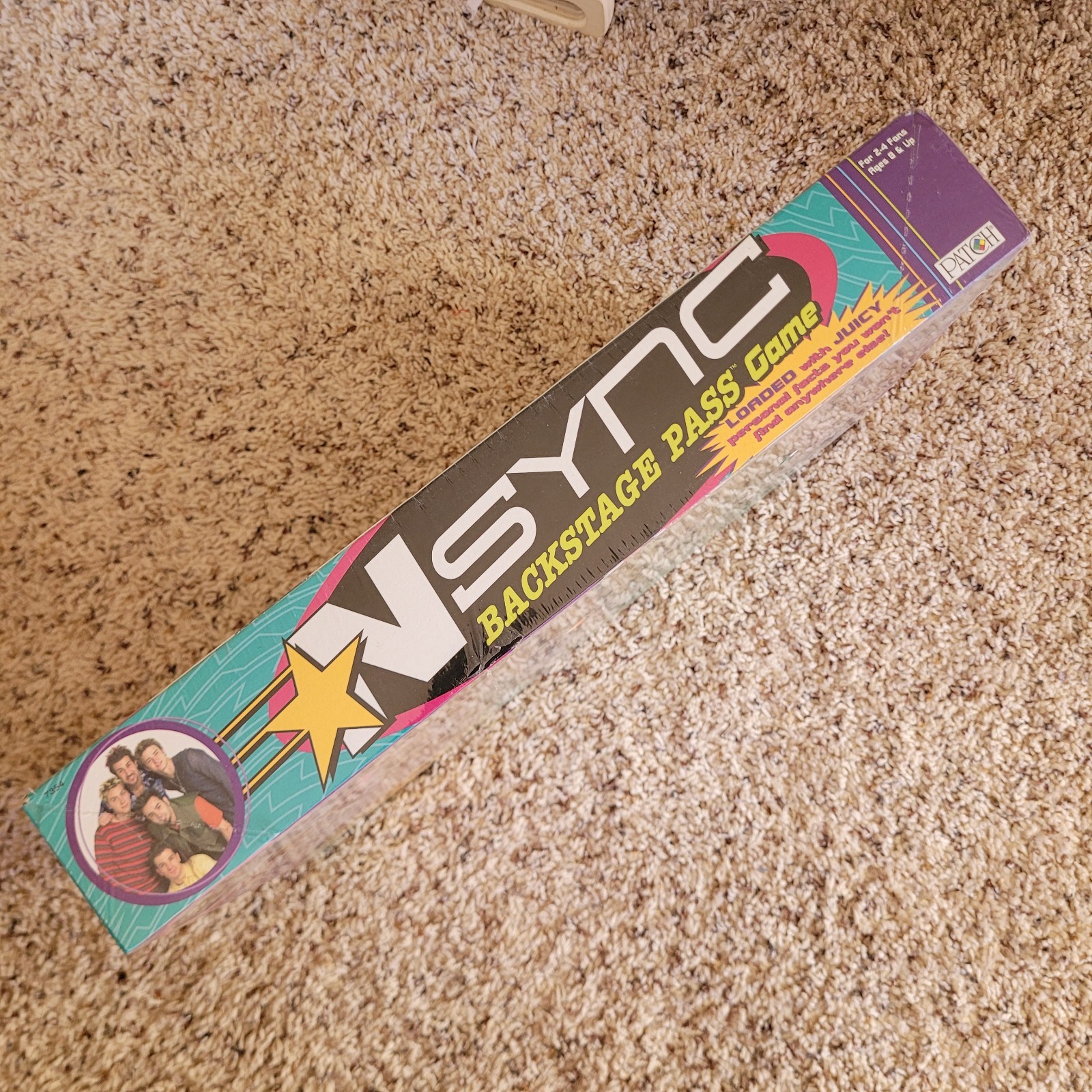 NSYNC Backstage Pass Board Game 2000 Patch Products Sealed Boy Band Trivia Fun