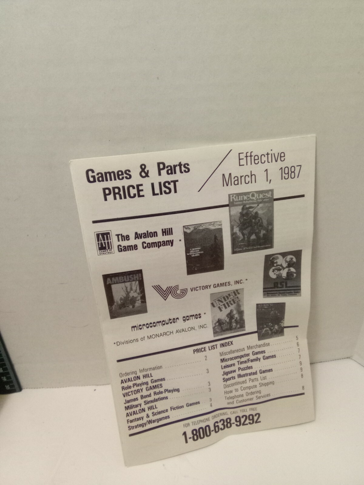 1986 Platoon The Avalon Hill Game Co. Never Used Great Graphics