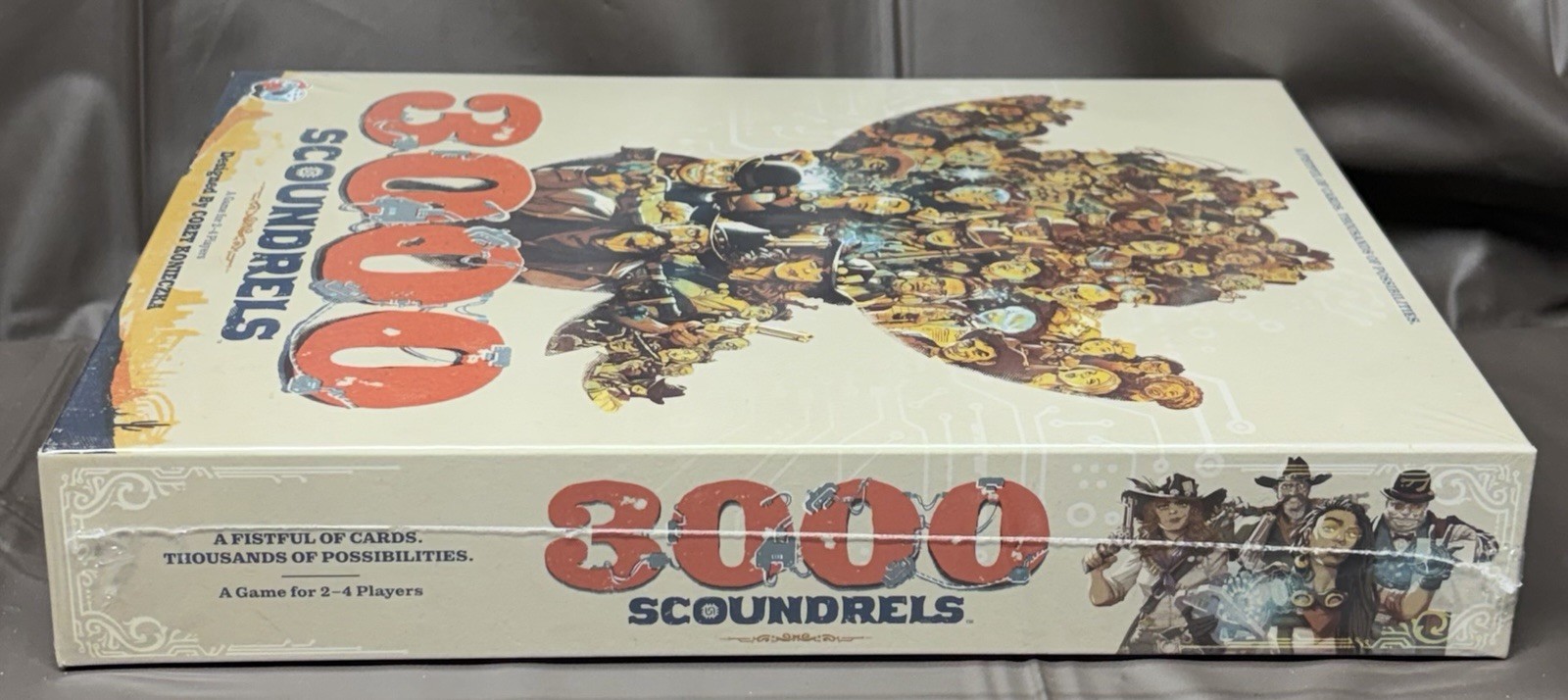 3000 Scoundrels Board Game – Wild West Strategy Game for 2-4 Players, Ages 12+