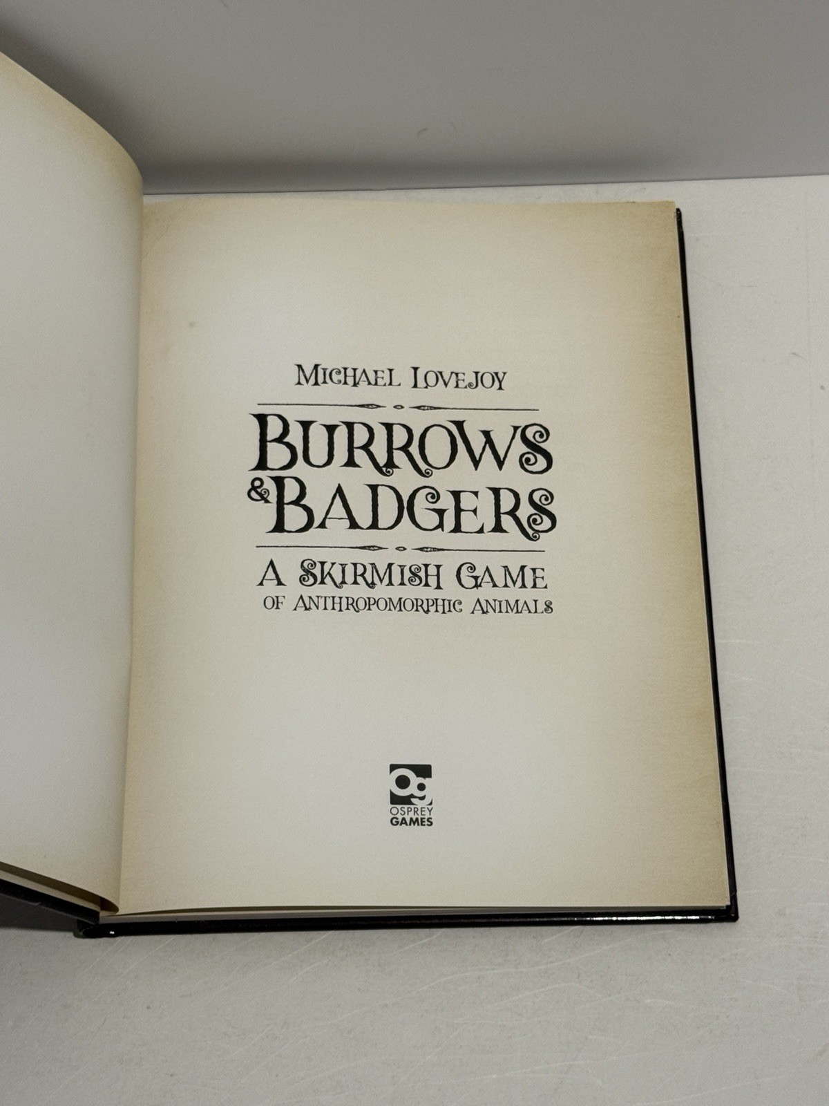 Burrows & Badgers: A Skirmish Game Osprey Games 2018