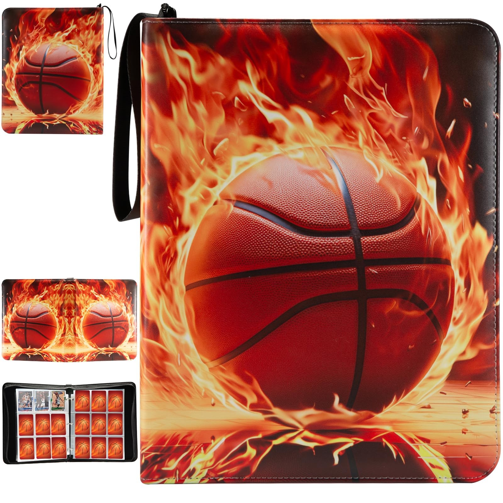 Basketball Card Binder with Sleeves, 900 Pocket 900 Pockets, Theme