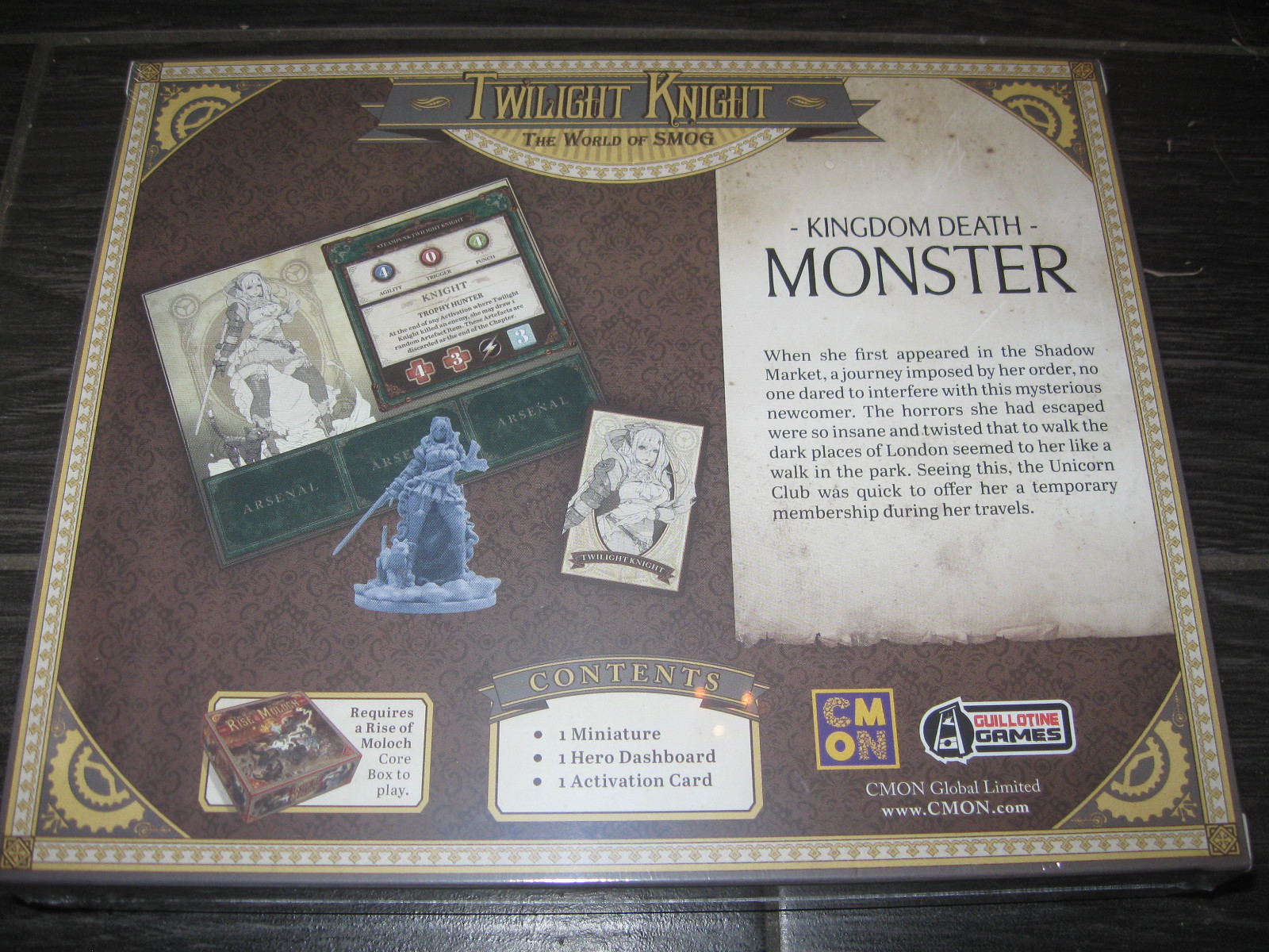 World Of Smog Rise of Moloch Twilight Knight Kingdom Death Kickstarter Exclusive