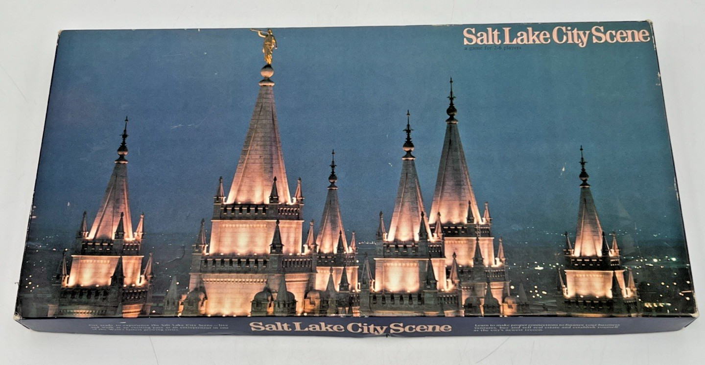 1980 SALT LAKE CITY SCENE BOARD GAME BY HANSEN STOCK NUMBER 2600