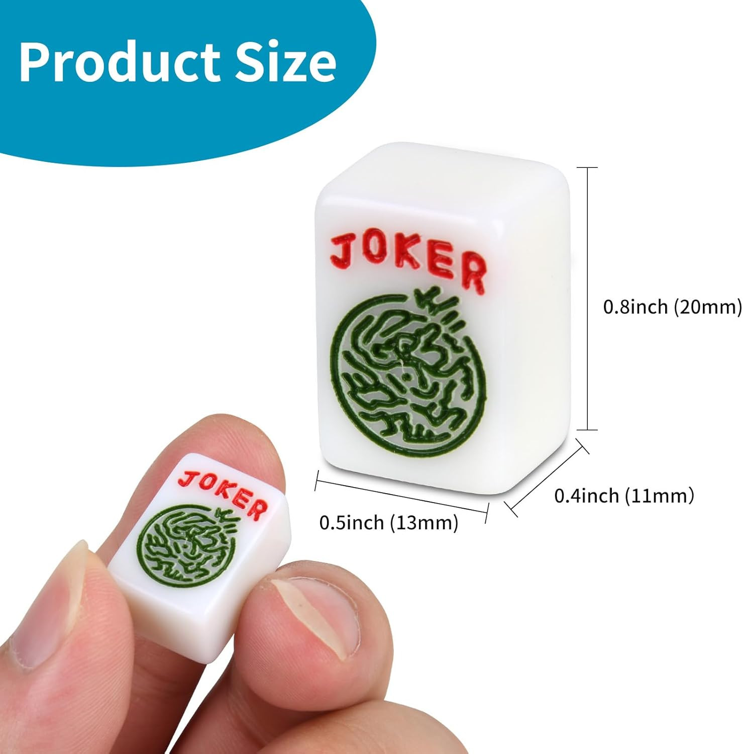 Travel American Mahjong Tile Set | 166 PCS 0.8 Inch Mini Mahjong Game Tiles, 4 W