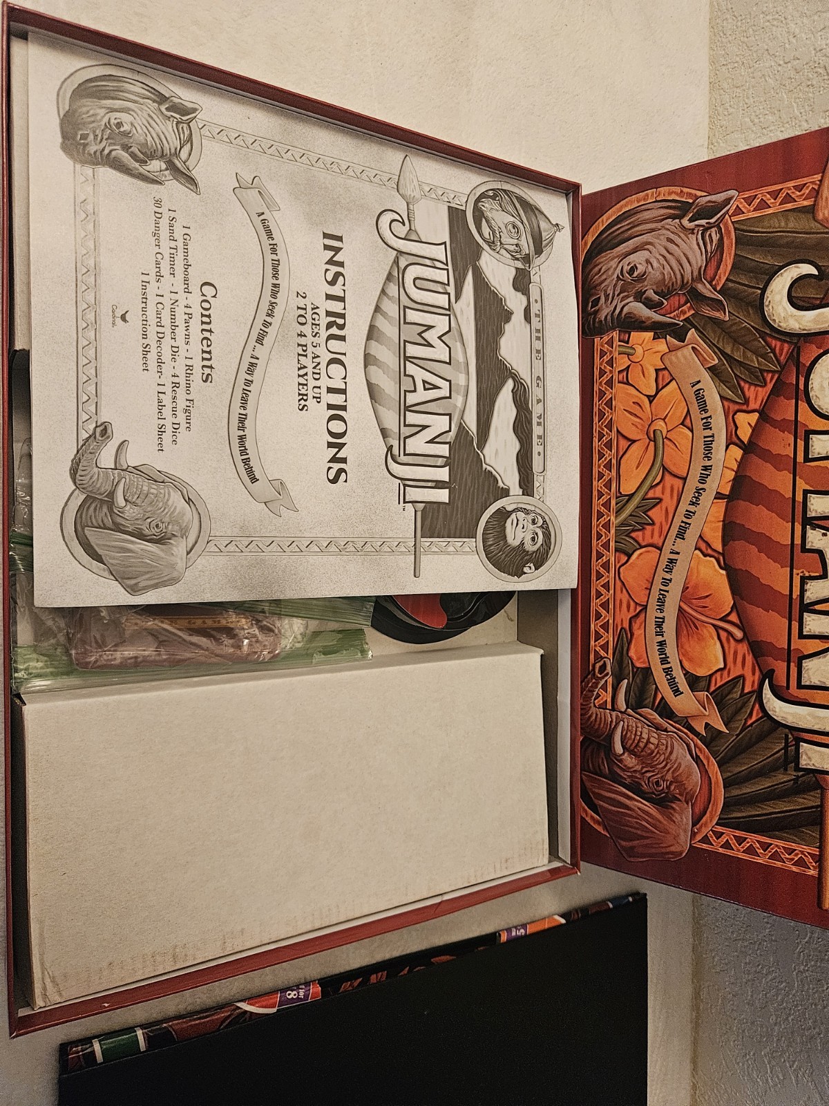 Cardinal Jumanji Board Game Complete Set 2017