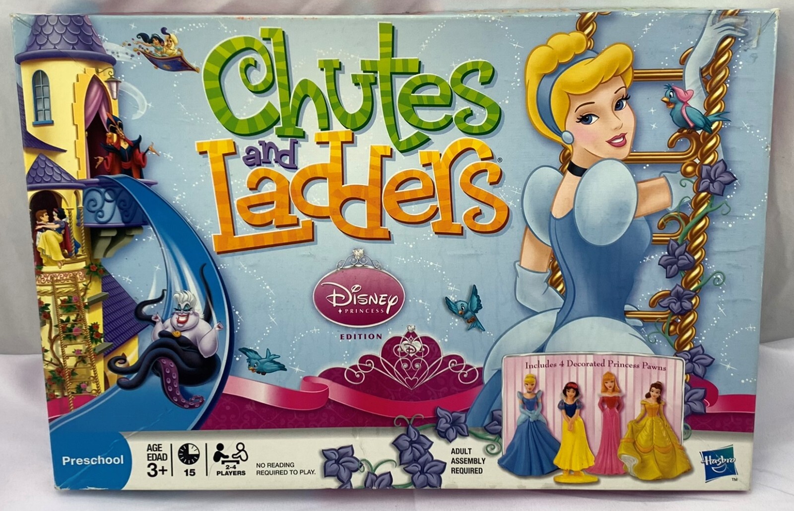 2009 Disney Princess Chutes and Ladders Complete in Great Cond FREE SHIPPING